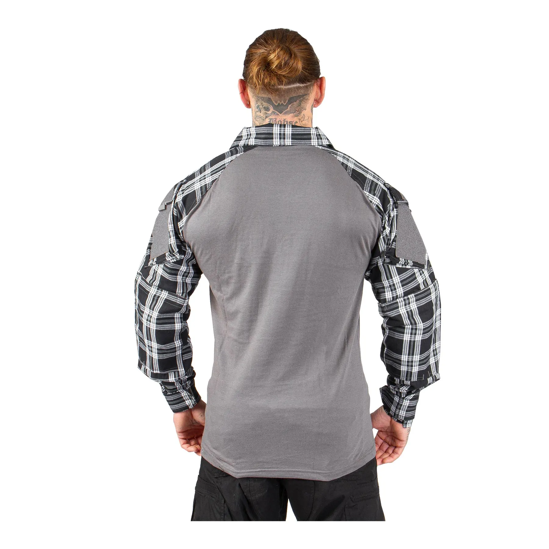 Invader Gear Flannel Combat Shirt, Black