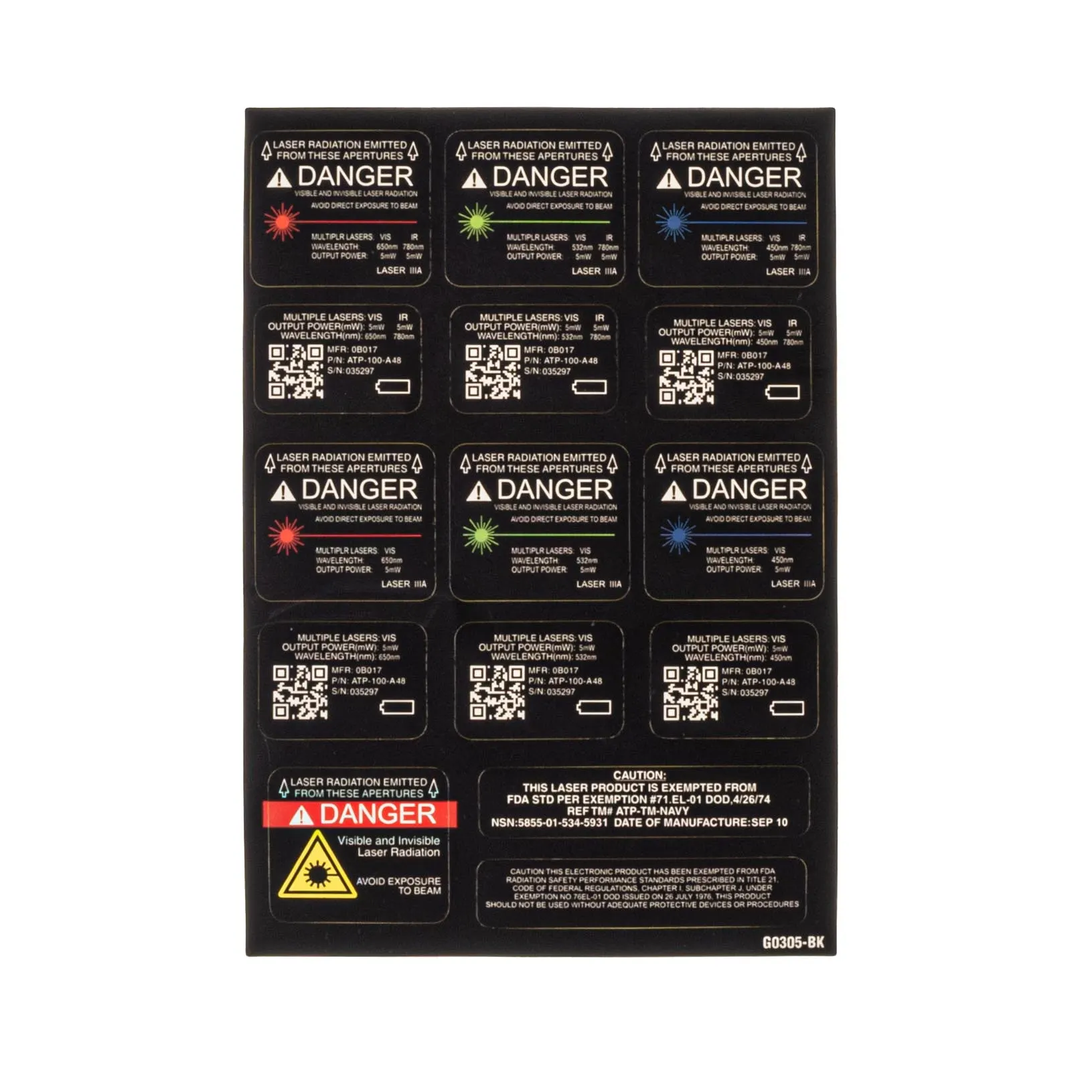 Reapo PEQ15 w/ M600C Dummy Set, Black