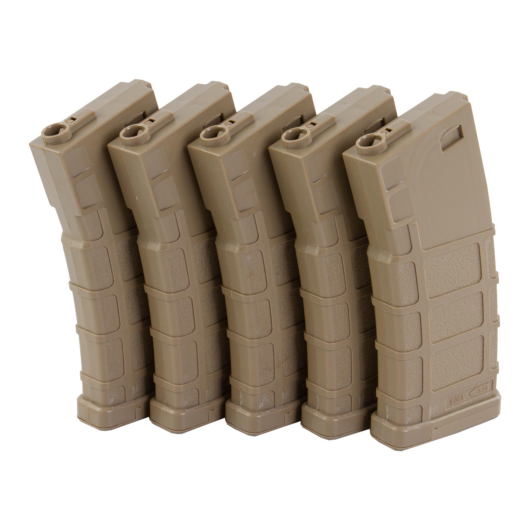 M4 BMAG Mid Cap Magazin, 5er Pack, Tan