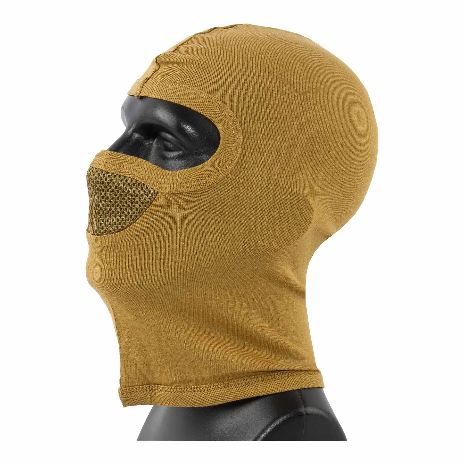 Balaclava mit Netzeinsatz, Tan Balaclava mit Netzeinsatz, Tan