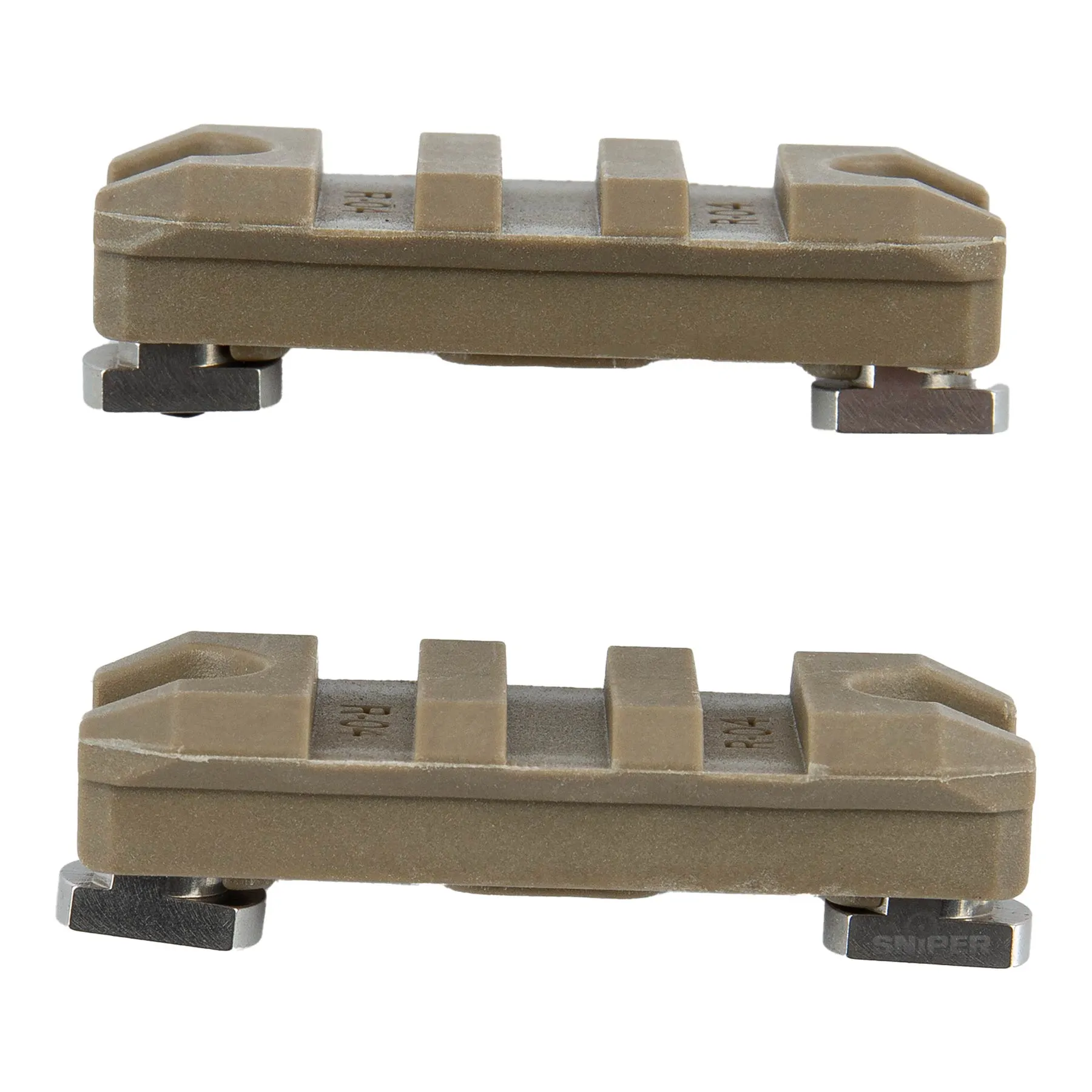 2" Rail System for M-Lok, 2pcs, Tan