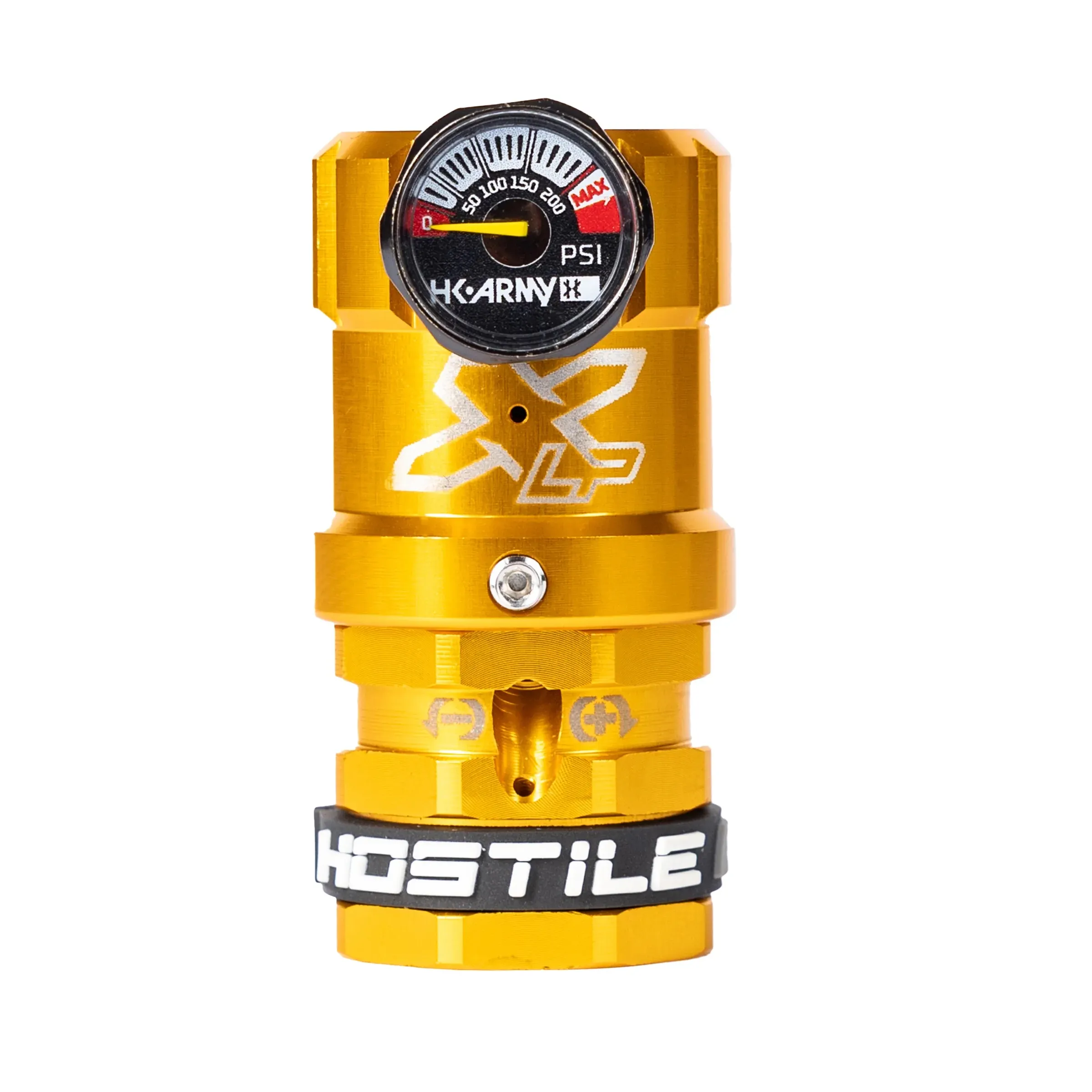 Hostile LXP Regulator Side Port, Gold Hostile LXP Regulator Side Port, Gold