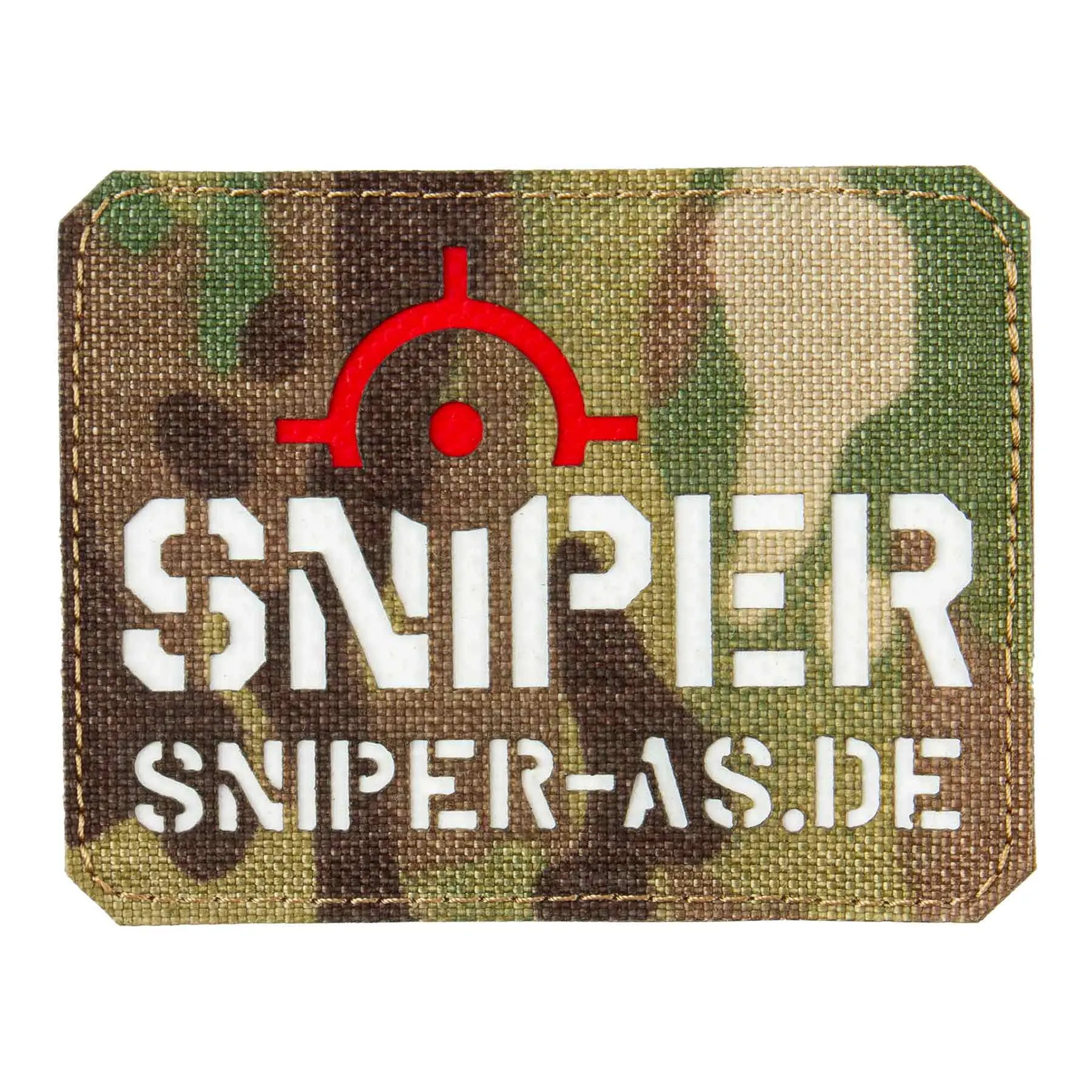 Sniper Lasercut Patch, Multicam, 9x7cm