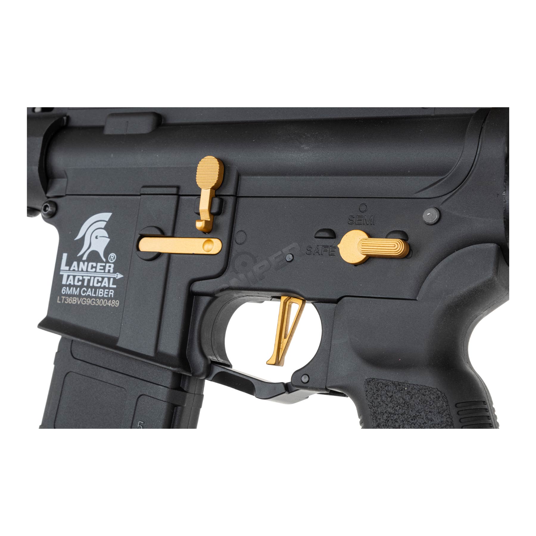 Lancer Archon Gen3 ETU M-Lok 9" M4 (S)AEG, Black/Gold