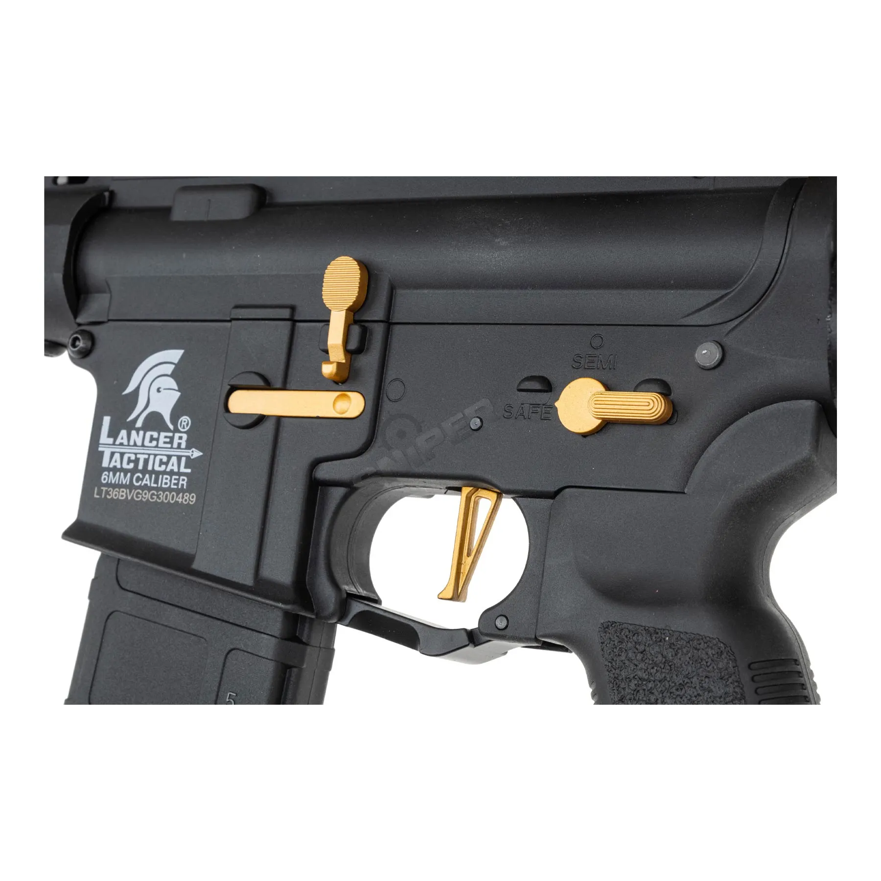 Lancer Archon Gen3 ETU M-Lok 9" M4 (S)AEG, Black/Gold Lancer Archon Gen3 ETU M-Lok 9" M4 (S)AEG, Black/Gold