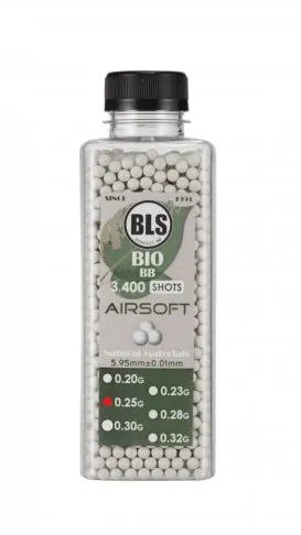 BLS Bio BB´s 0,25g White, 3400rds