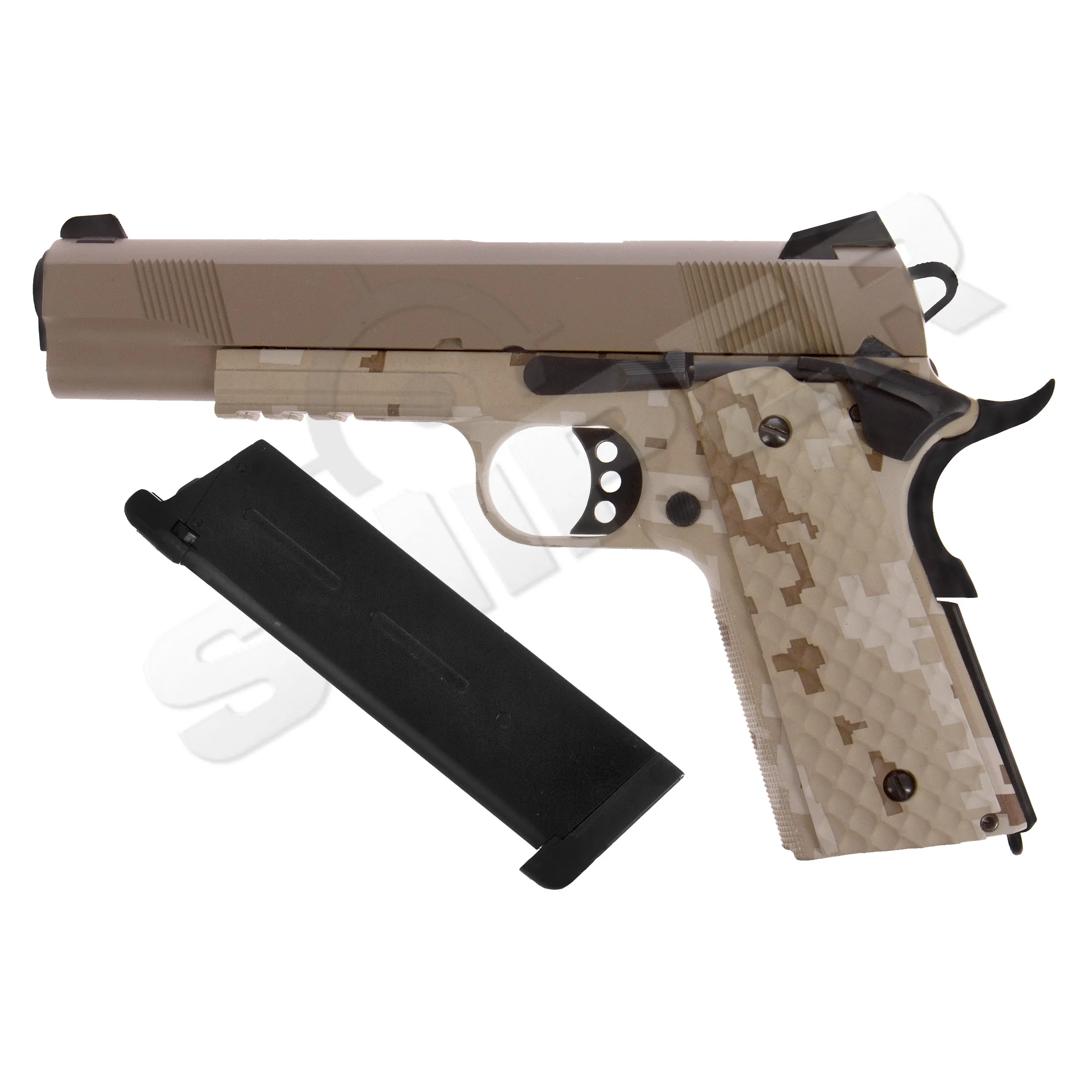 Raven 1911 MEU Railed GBB, Digi Desert/Tan Raven 1911 MEU Railed GBB, Digi Desert/Tan