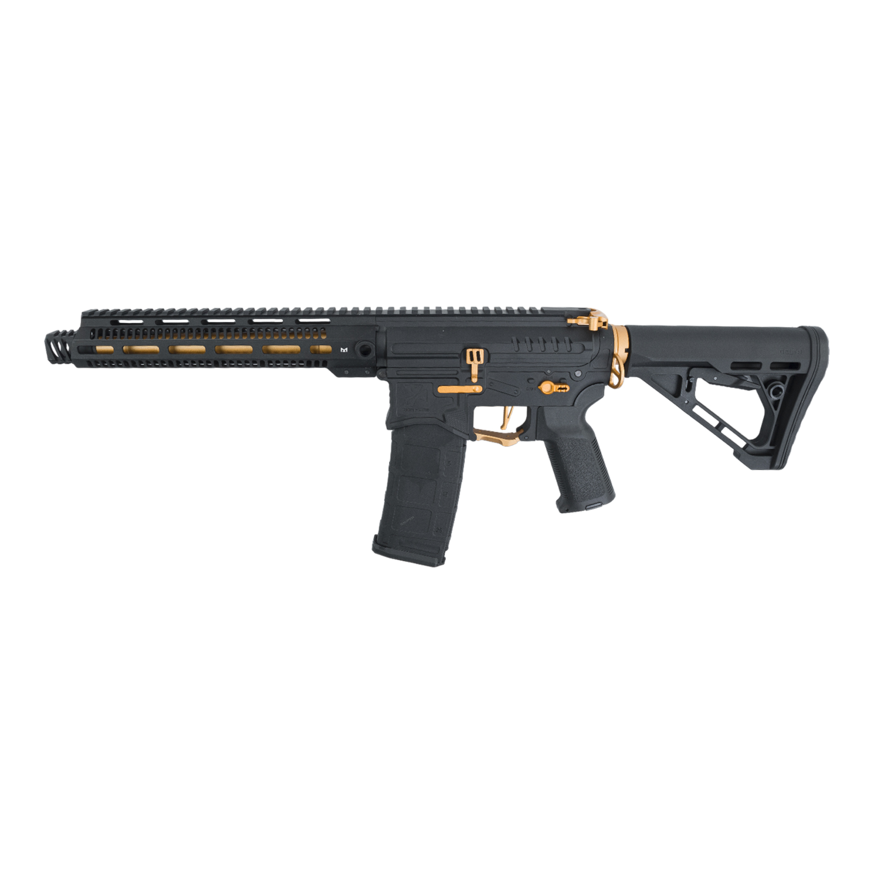 Zion Arms M4 M-Lok 10" (S)AEG, Black/Gold