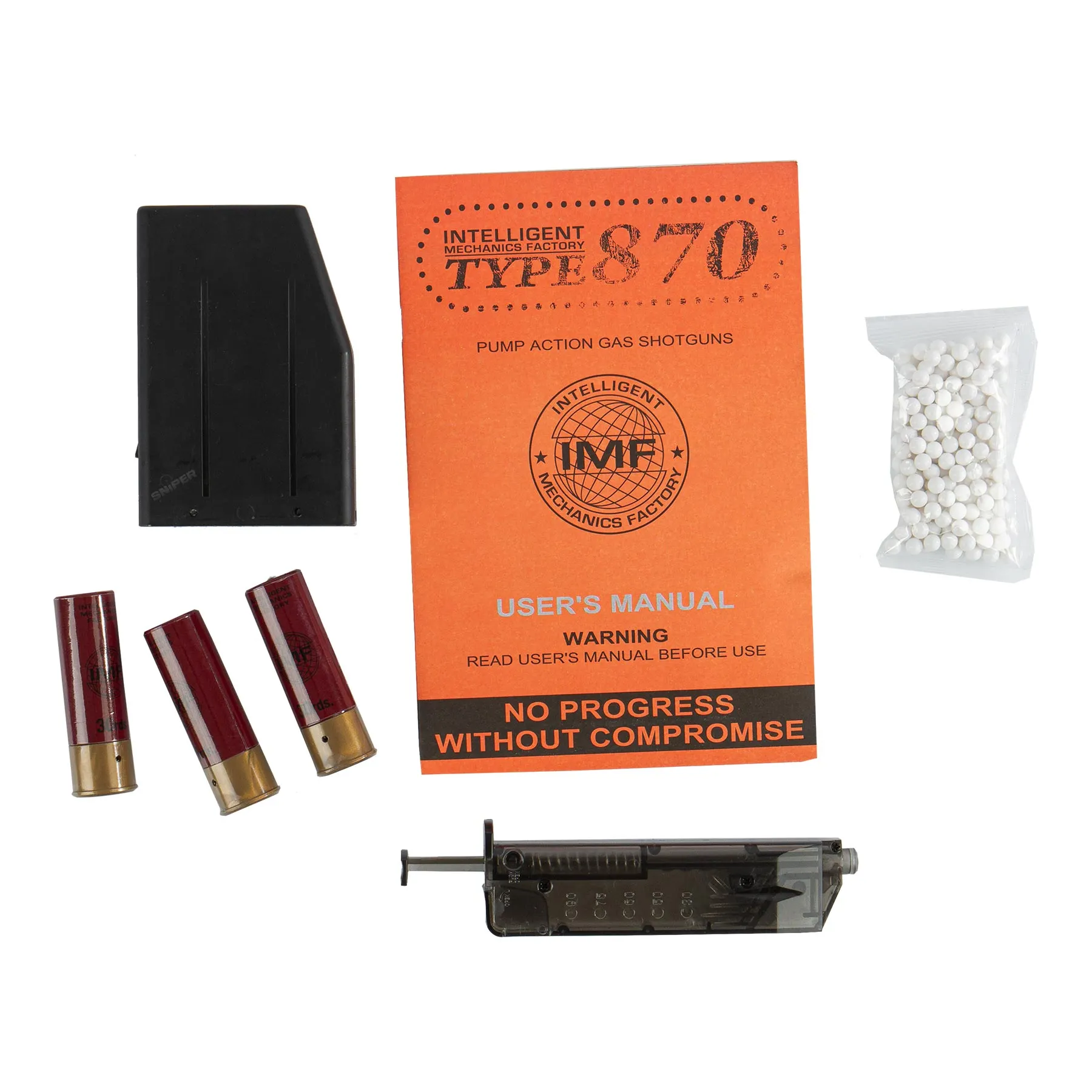 M870 Tri-Shot Action Gas Pumpgun, Tan