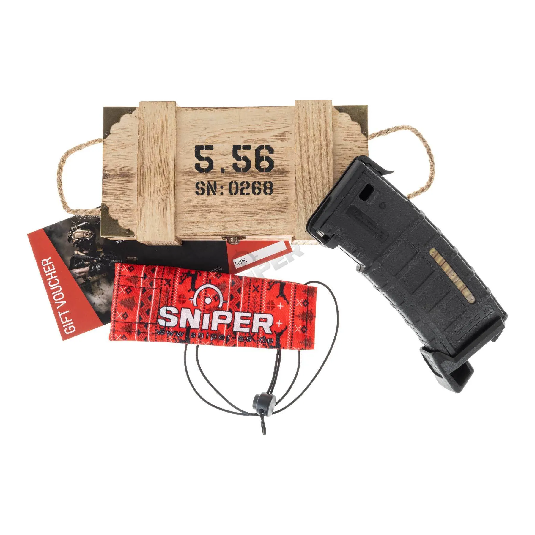 Christmas Box Deals - Sniper 50€ Gutschein & Laufsocke, Black Christmas Box Deals - Sniper 20€ Gutschein & Laufsocke, Black