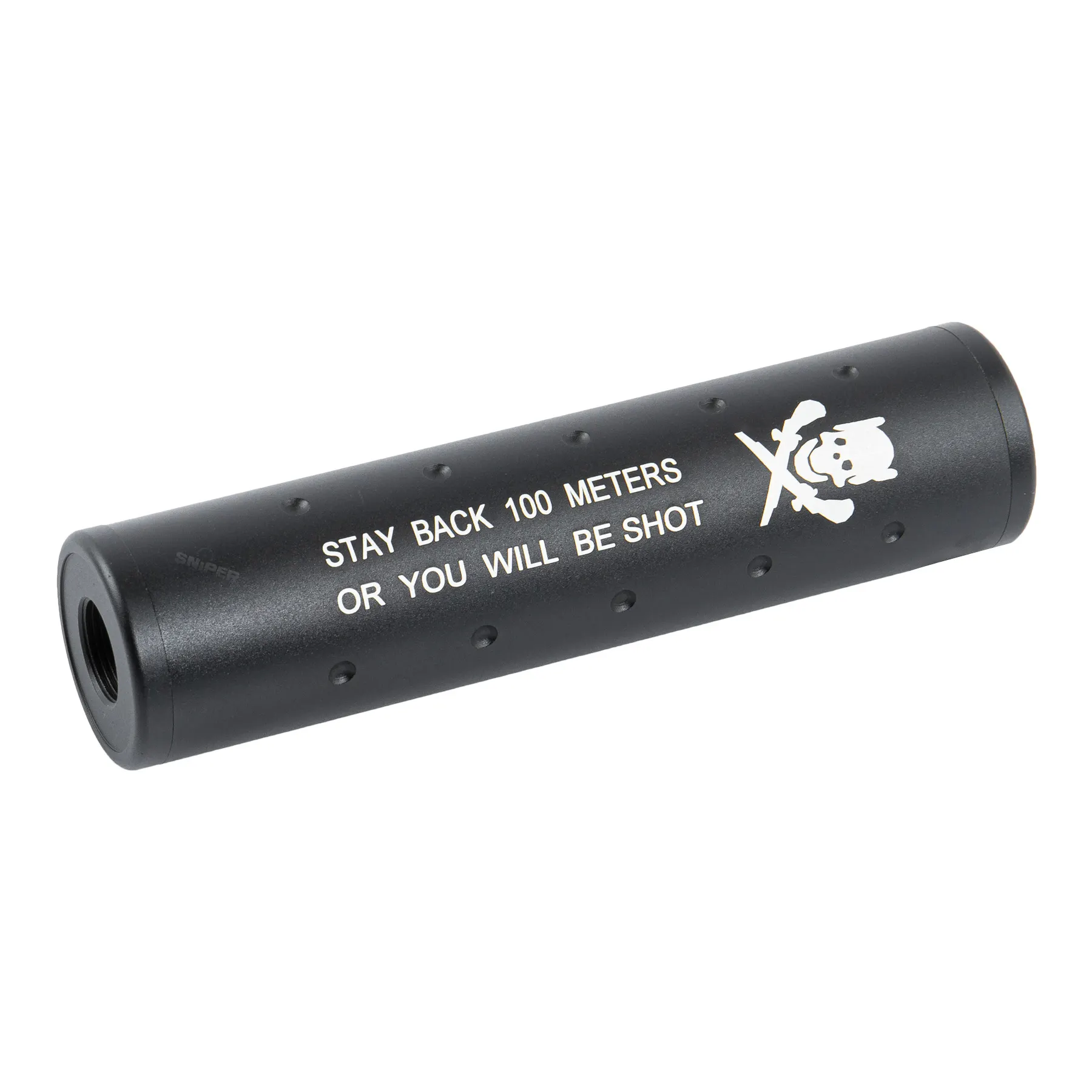 130mm Skull Stubby Silencer CW, Black