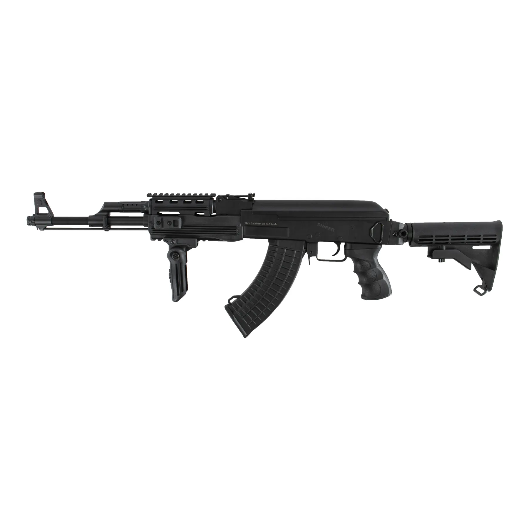 AK47 Tactical, < 0,5 Joule, Black