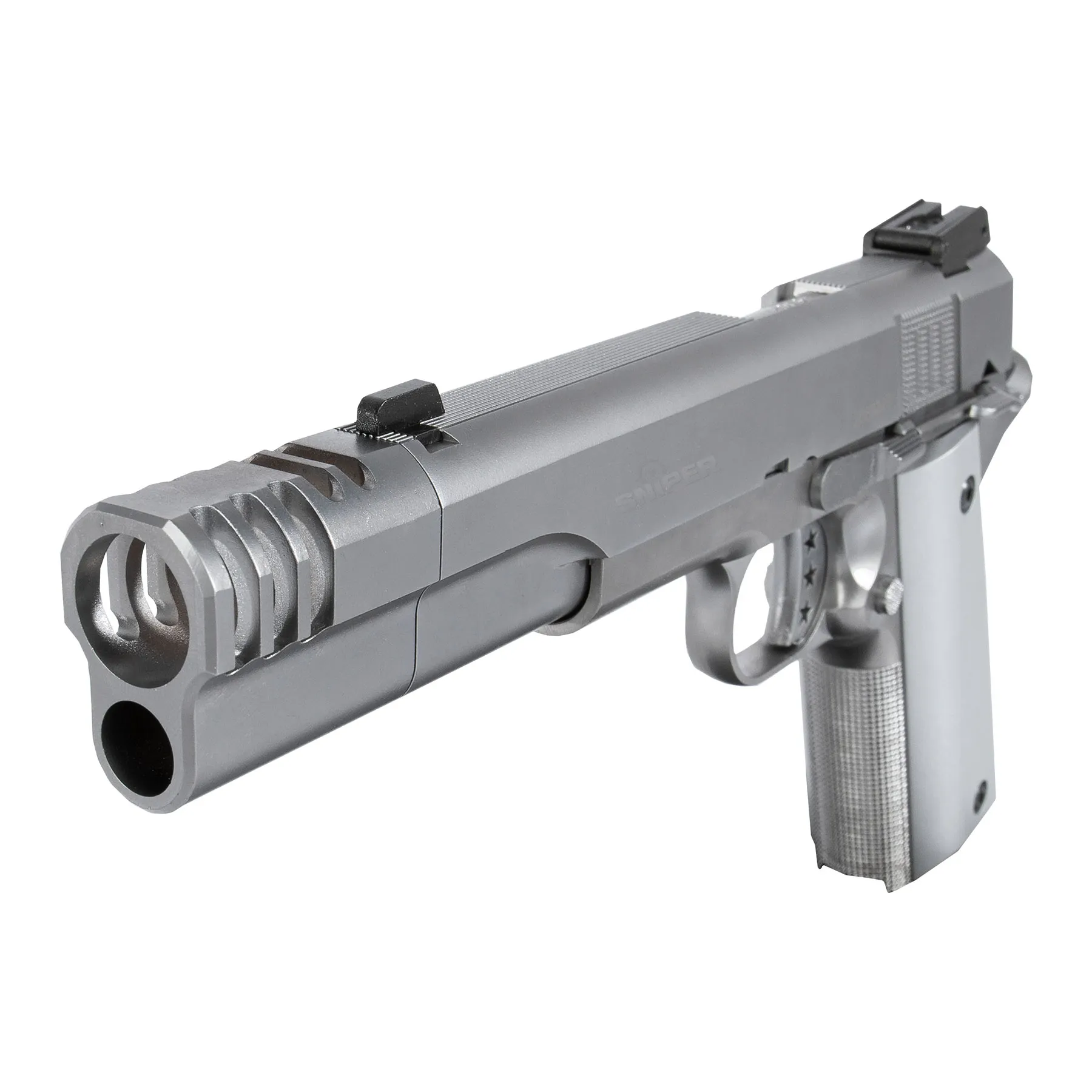 AW Custom NE3101 1911 Silver GBB Softair Pistole