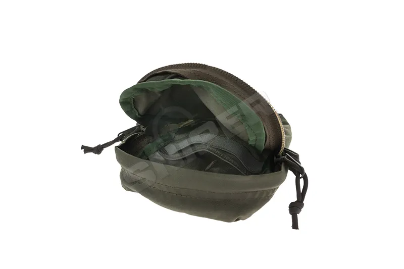 Vertical Double Zip Utility Pouch, OD Green