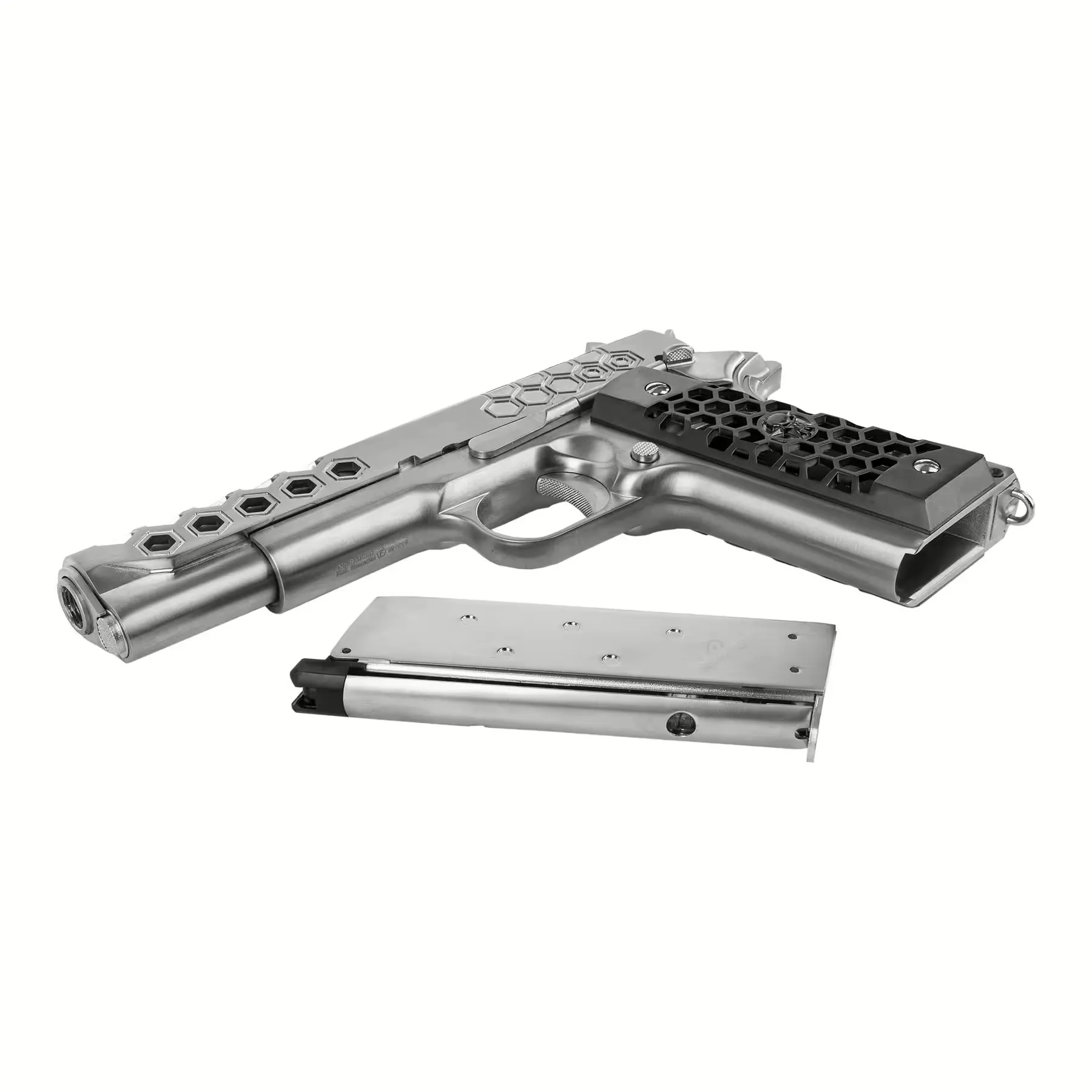 WE 1911 Hex Gen 2 Silver GBB Softair Pistole