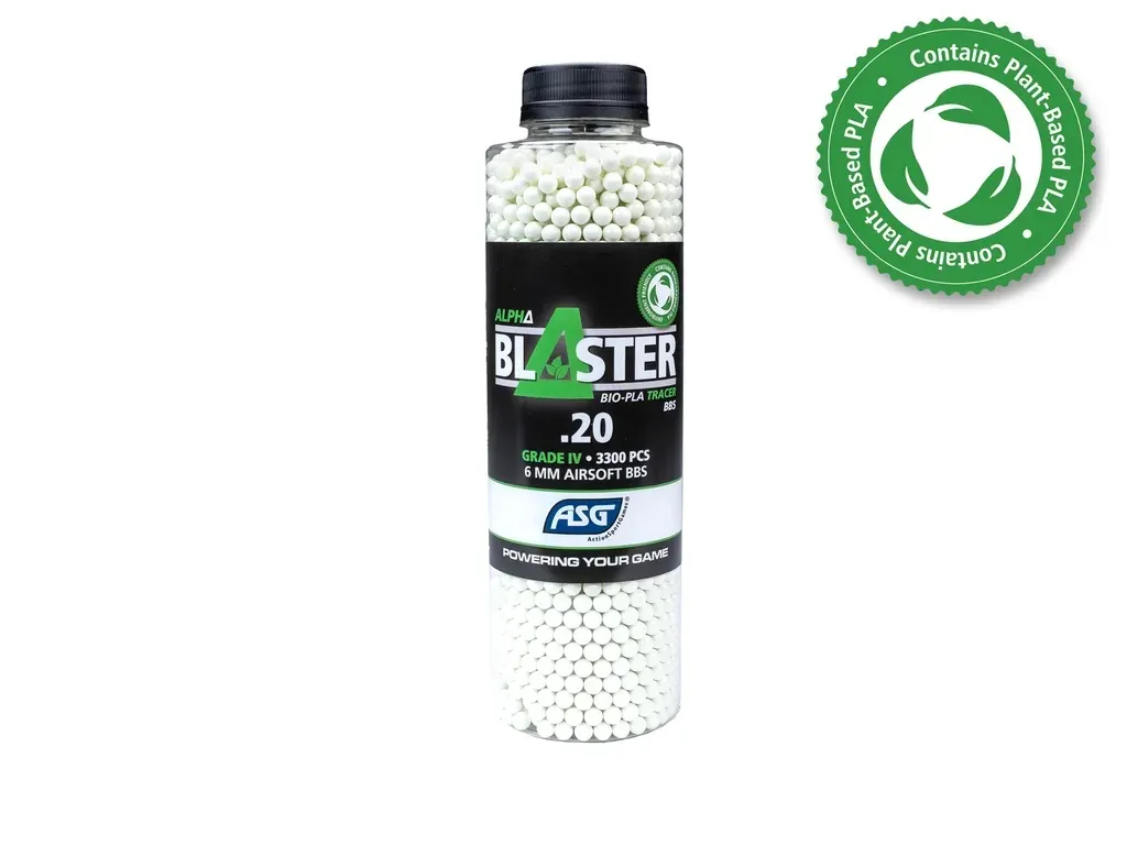 Alpha Blaster 0,20g Bio Tracer BBs, 3300rds Alpha Blaster 0,20g Bio Tracer BBs, 3300rds