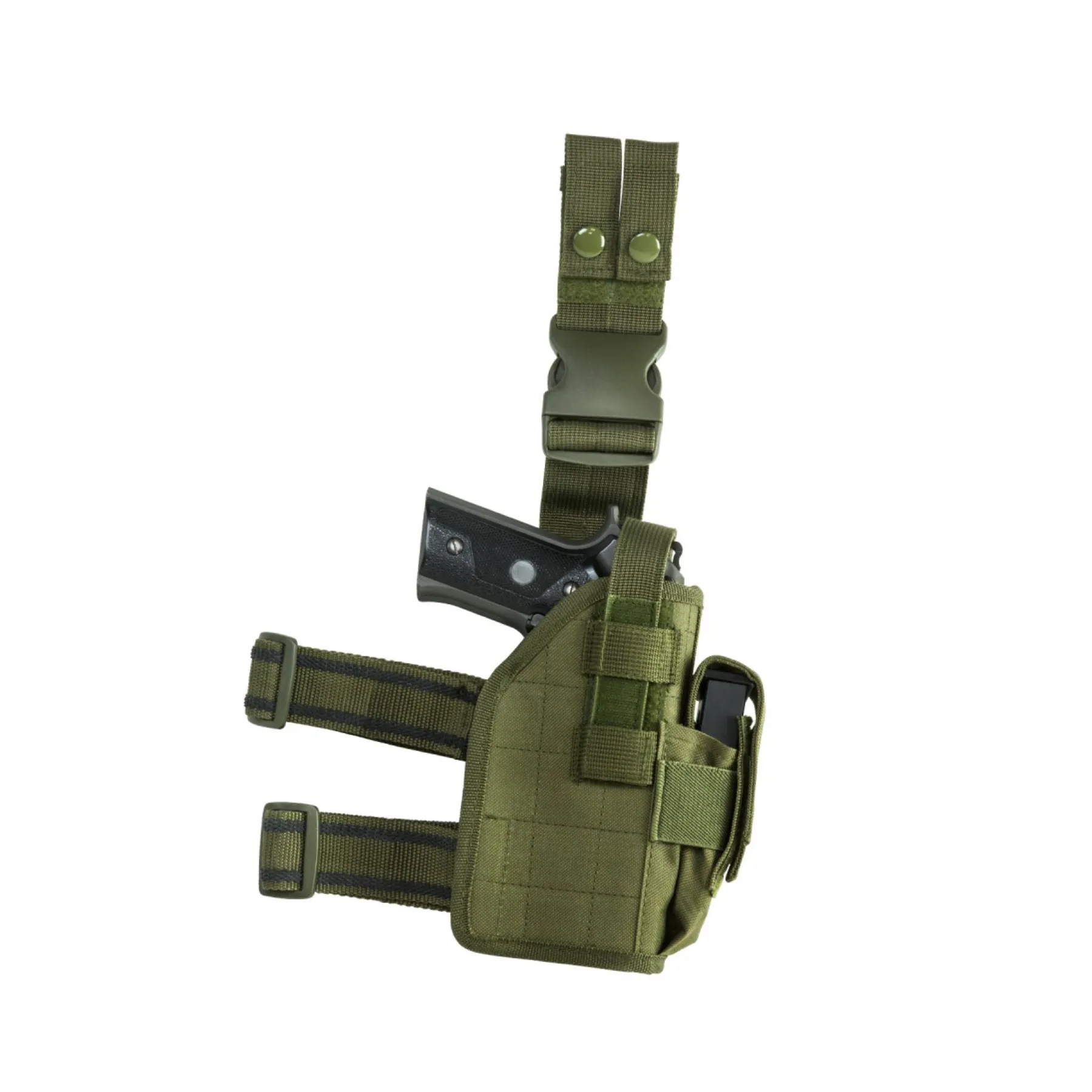 VISM Universal Drop Leg Holster, Green
