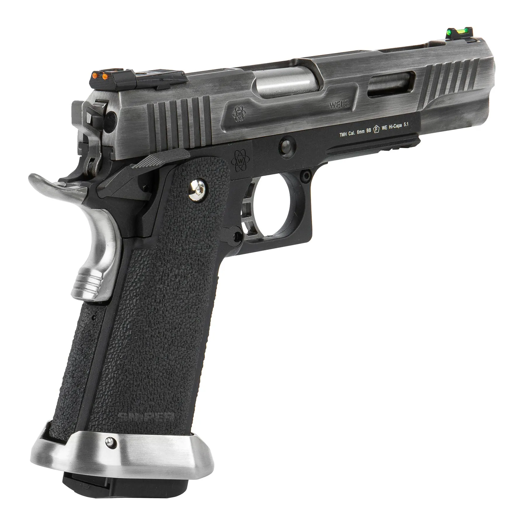 WE Hi-Capa 5.1 Force Full Metal Silver GBB Softair Pistole