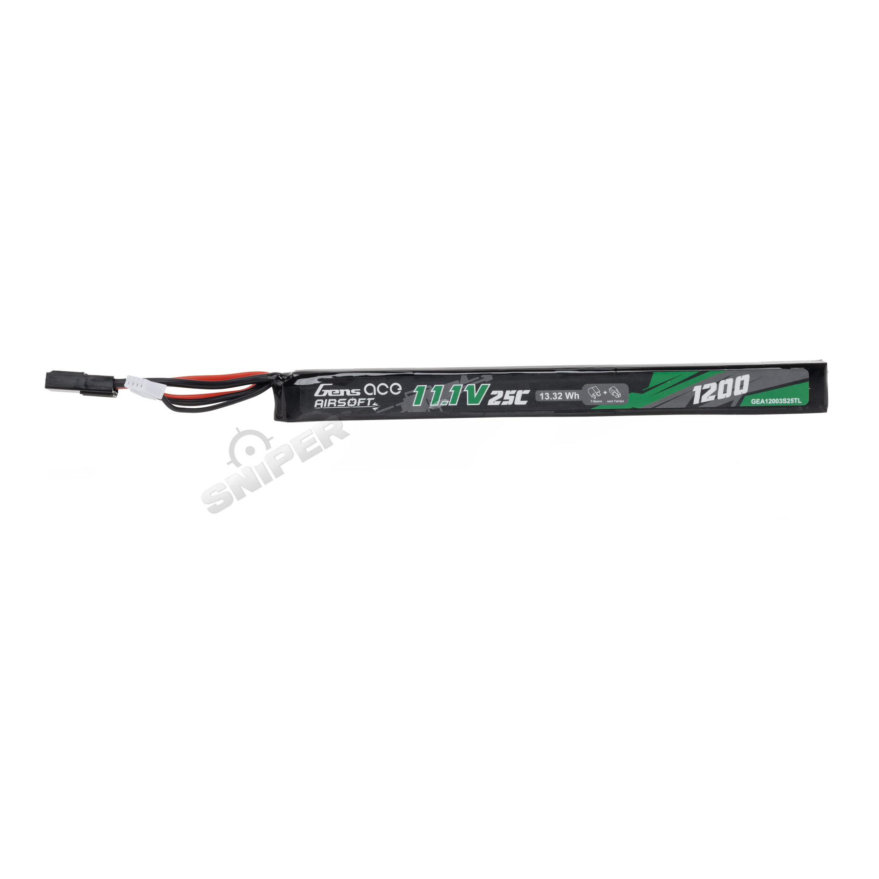 Tamiya 11,1V 1200mAh 25C LiPo-Akku, 1 Stick