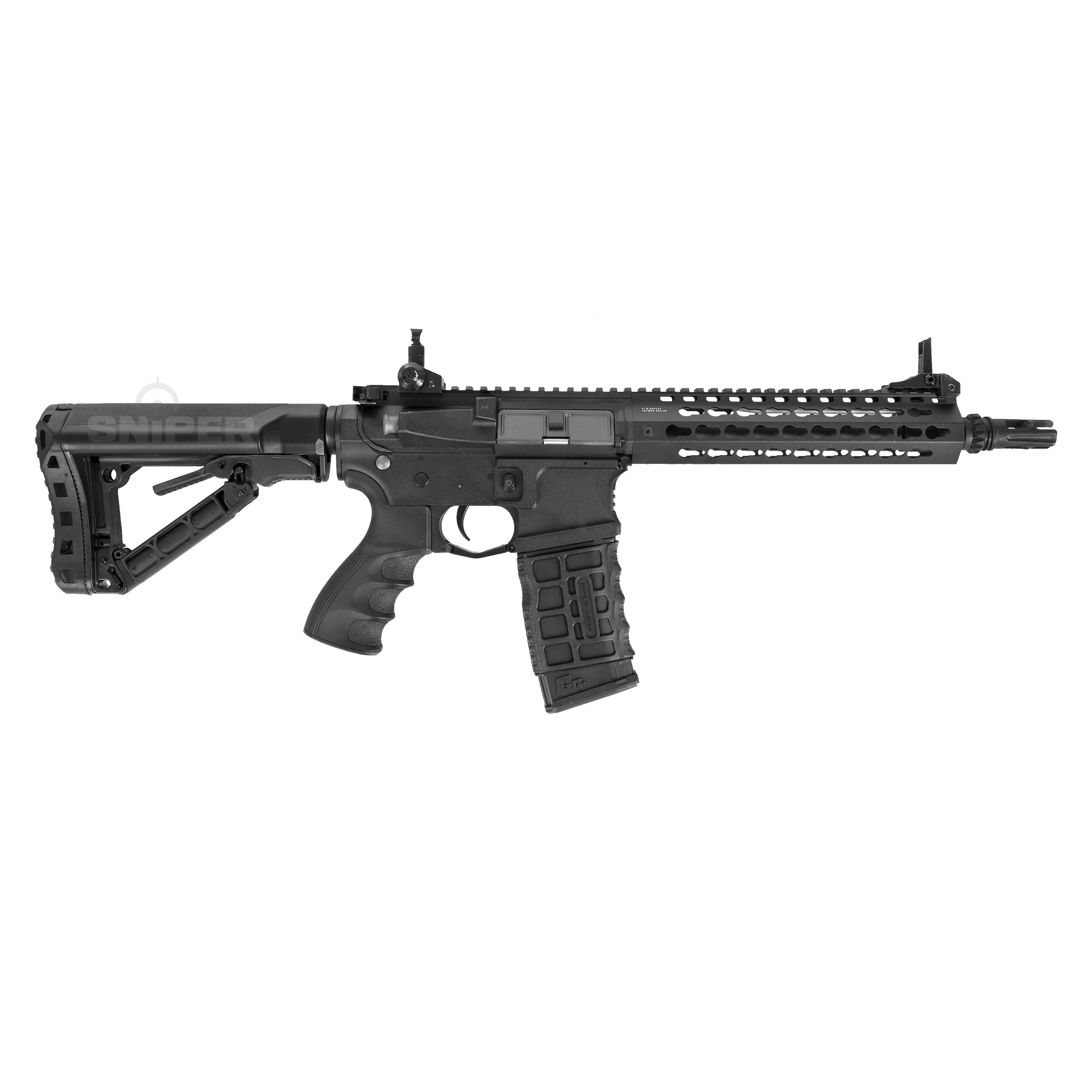CM16 SRL, ETU Black < 0,5 Joule, AEG Softair Gewehr