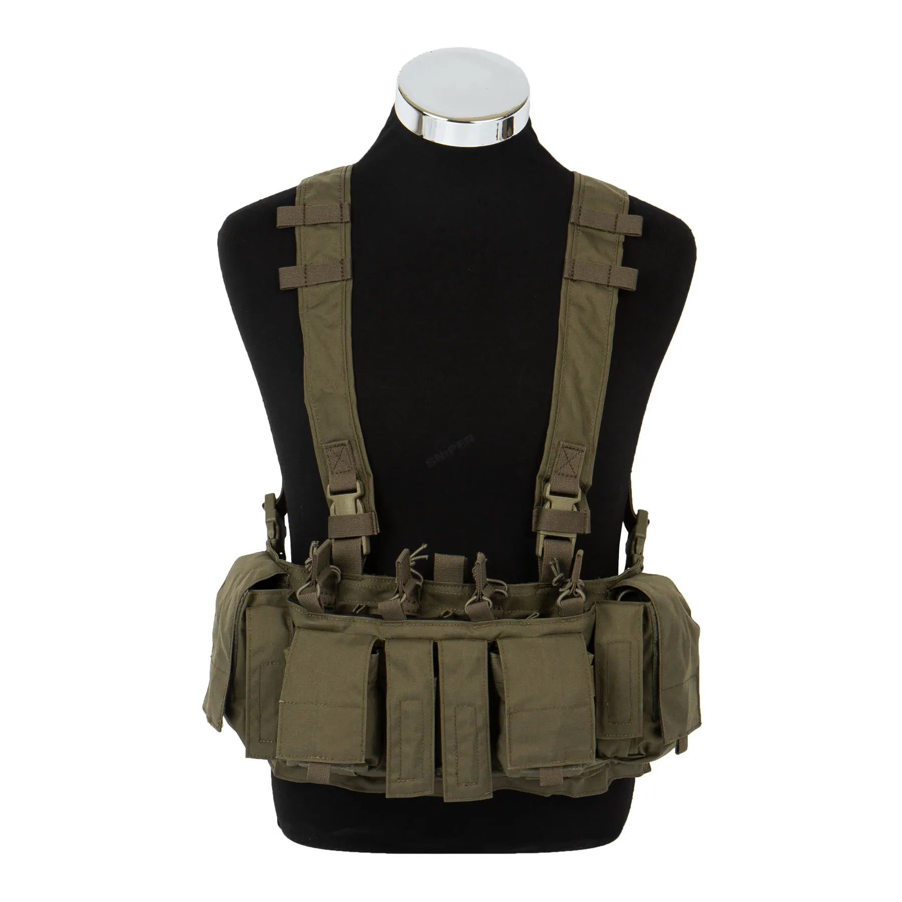 MF style UW GenIV Tactical Chest Rig, Ranger Green