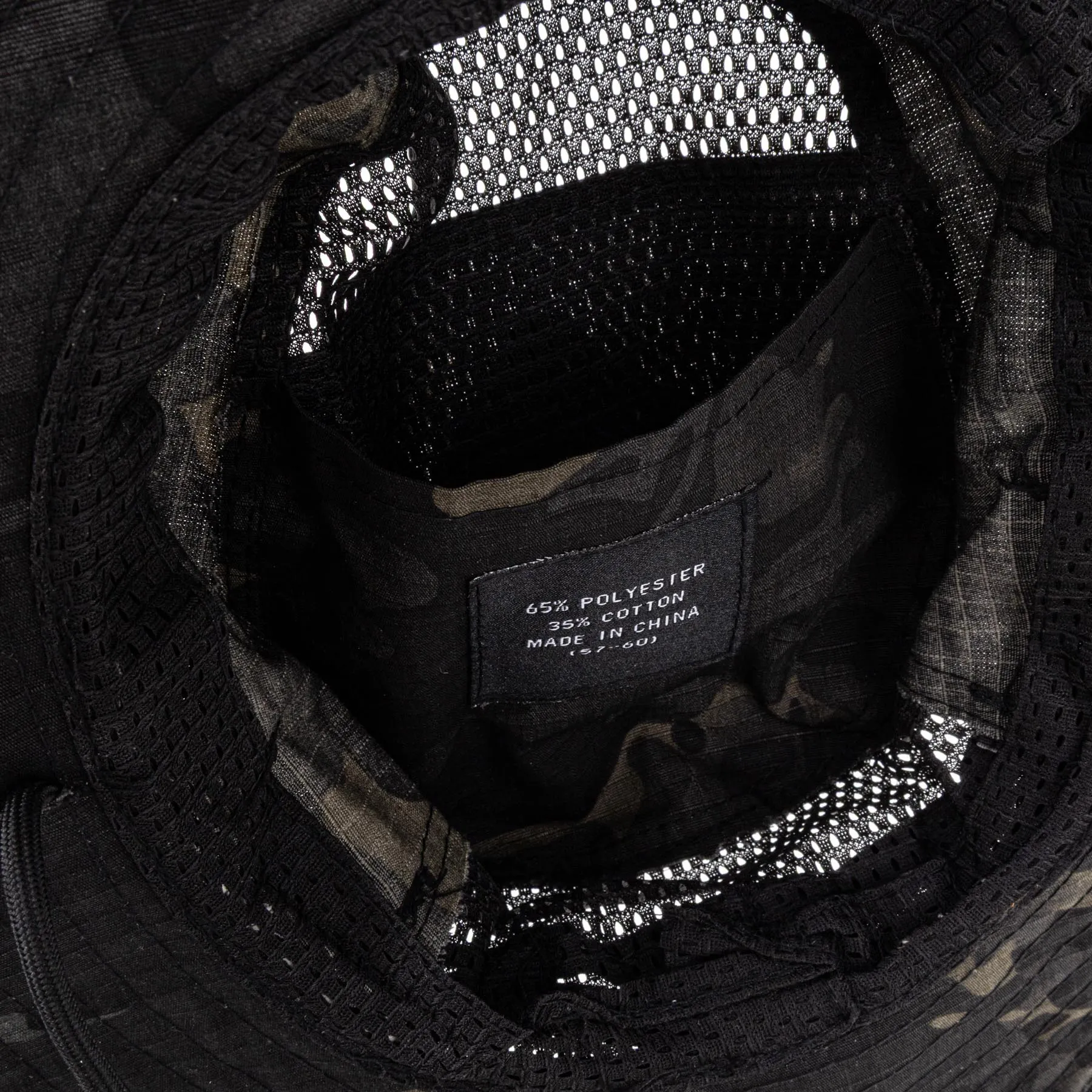 Boonie Hat 55-60cm, Black Camo