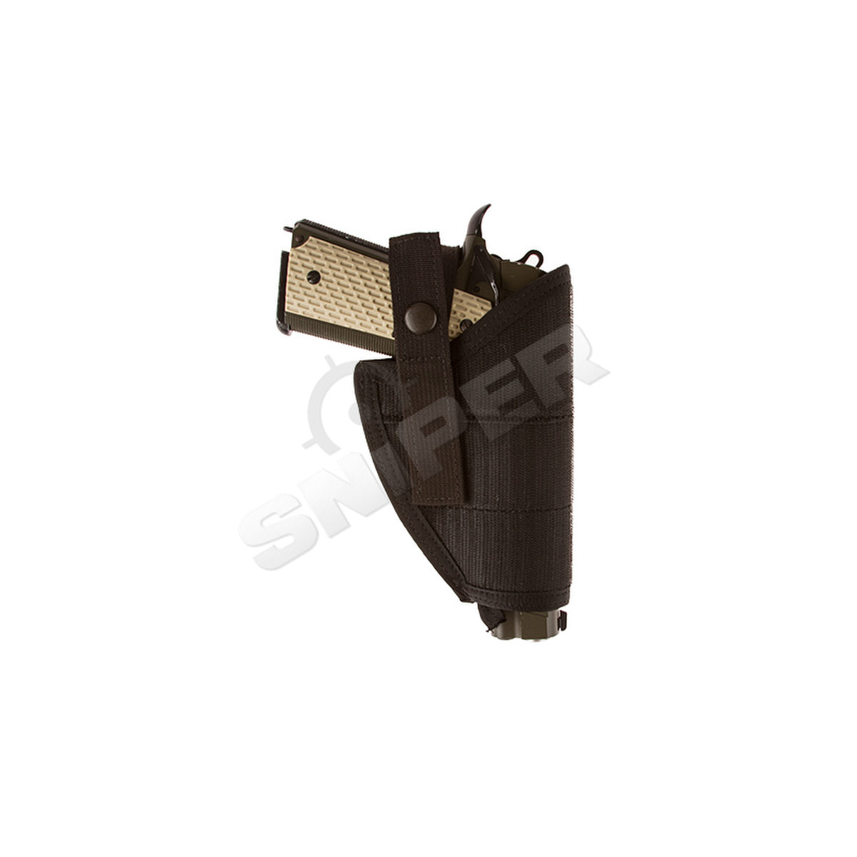 Ambidextrous Velcro Holster, Schwarz