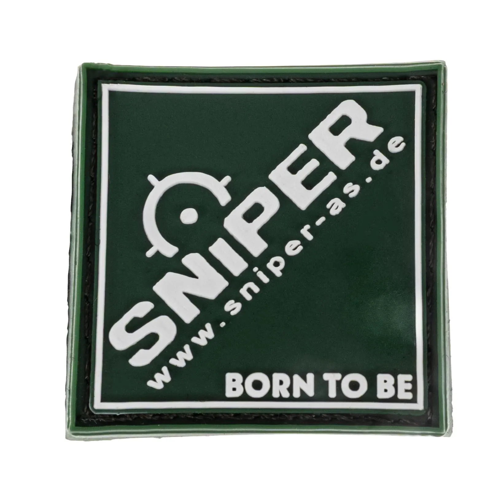 Square Sniper 3D Rubber Patch, Green