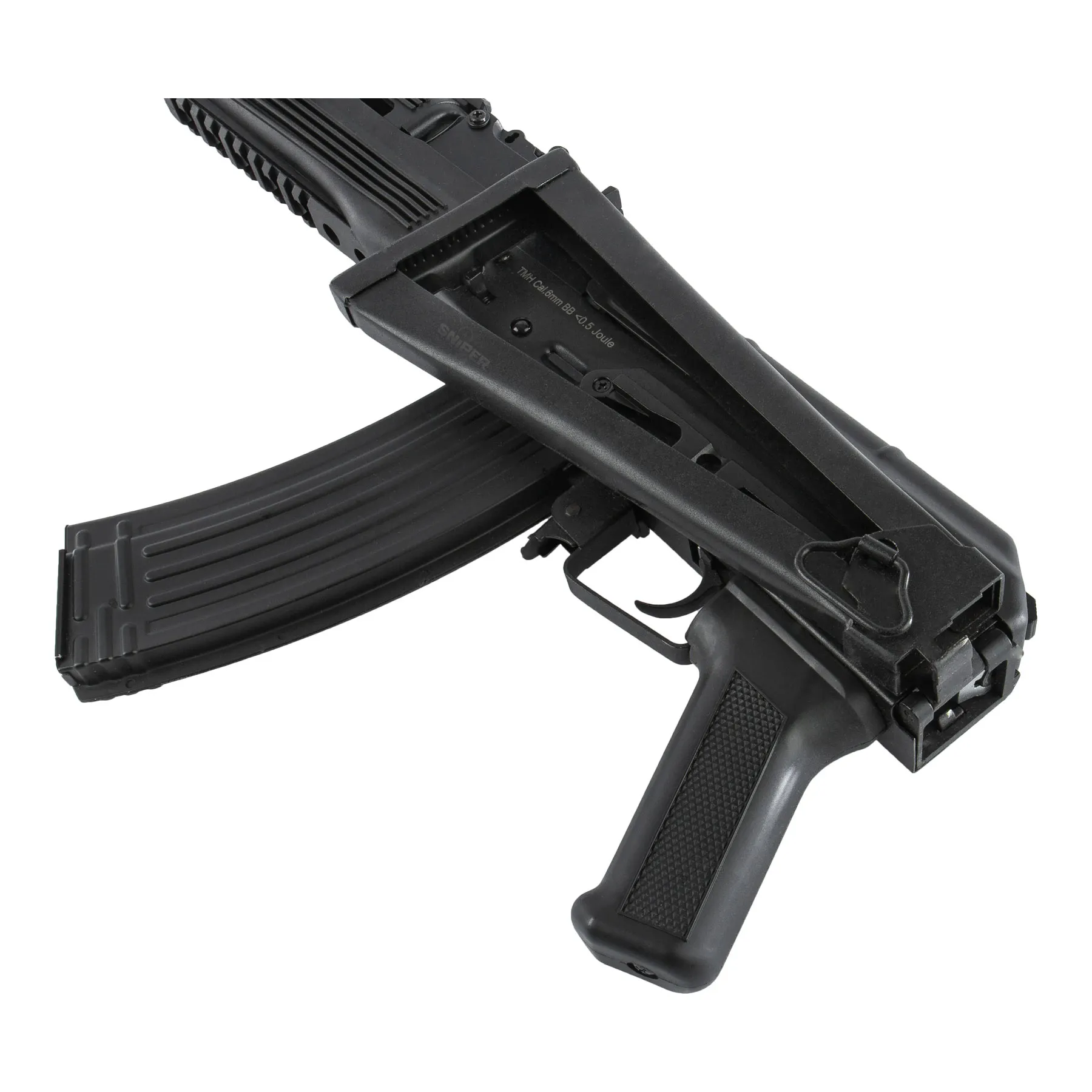 AKS74 Tactical Blowback, < 0,5 Joule Softair Gewehr, Black