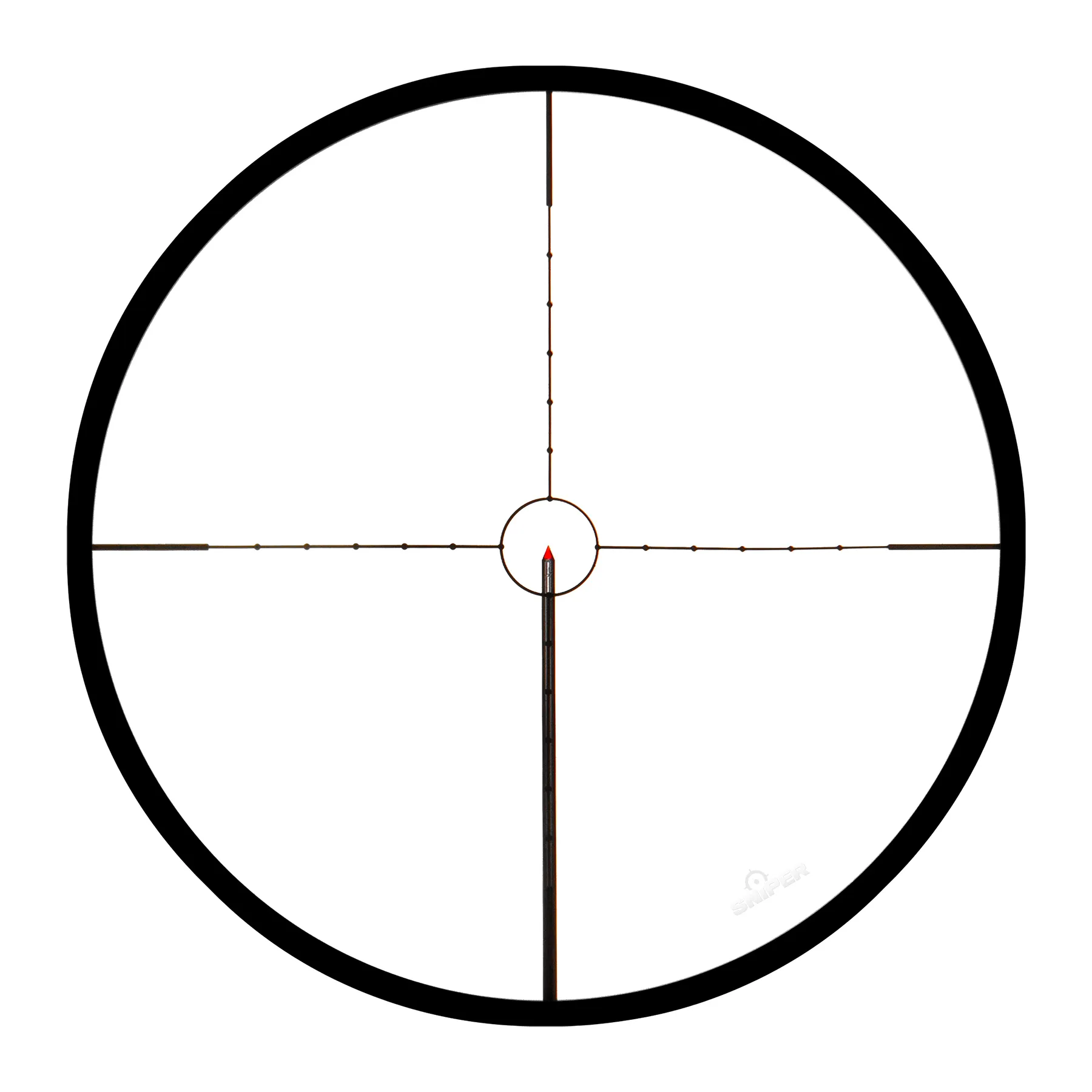 2.5-12x40 Red Solar Zielfernrohr, Black 2.5-12x40 Red Solar Zielfernrohr, Black