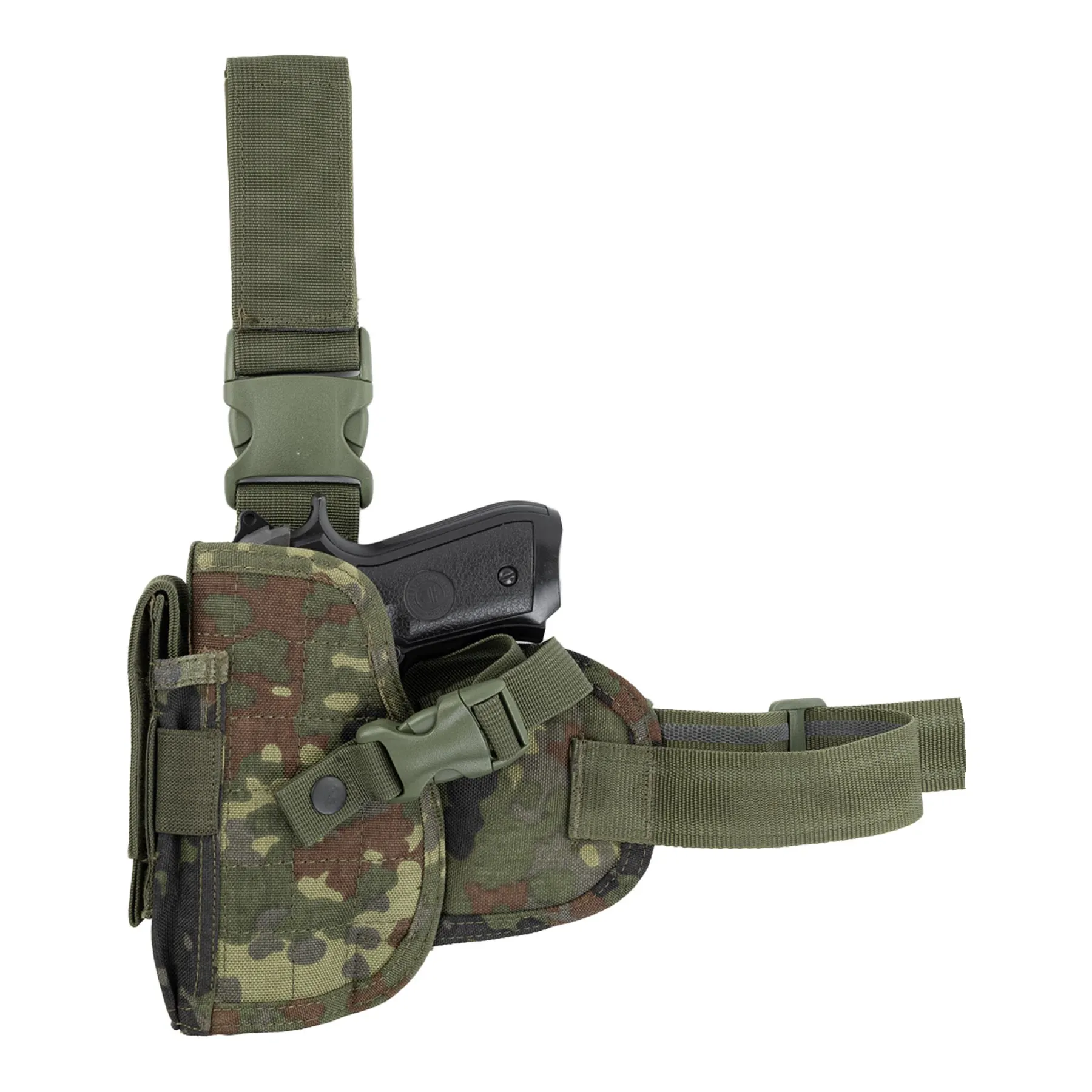 Invader Gear Dropleg Holster, Links, Flecktarn Invader Gear Dropleg Holster, Links, Flecktarn