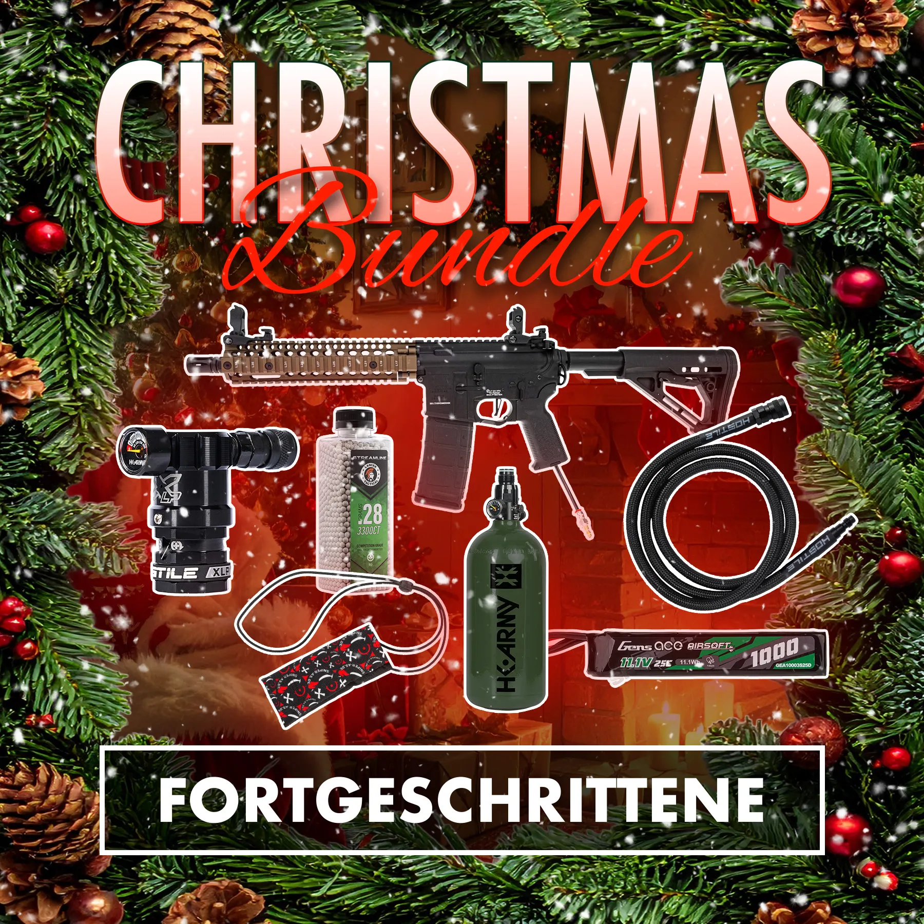 Christmas-Bundle - Lancer Tactical MK18 HPA, Dualtone