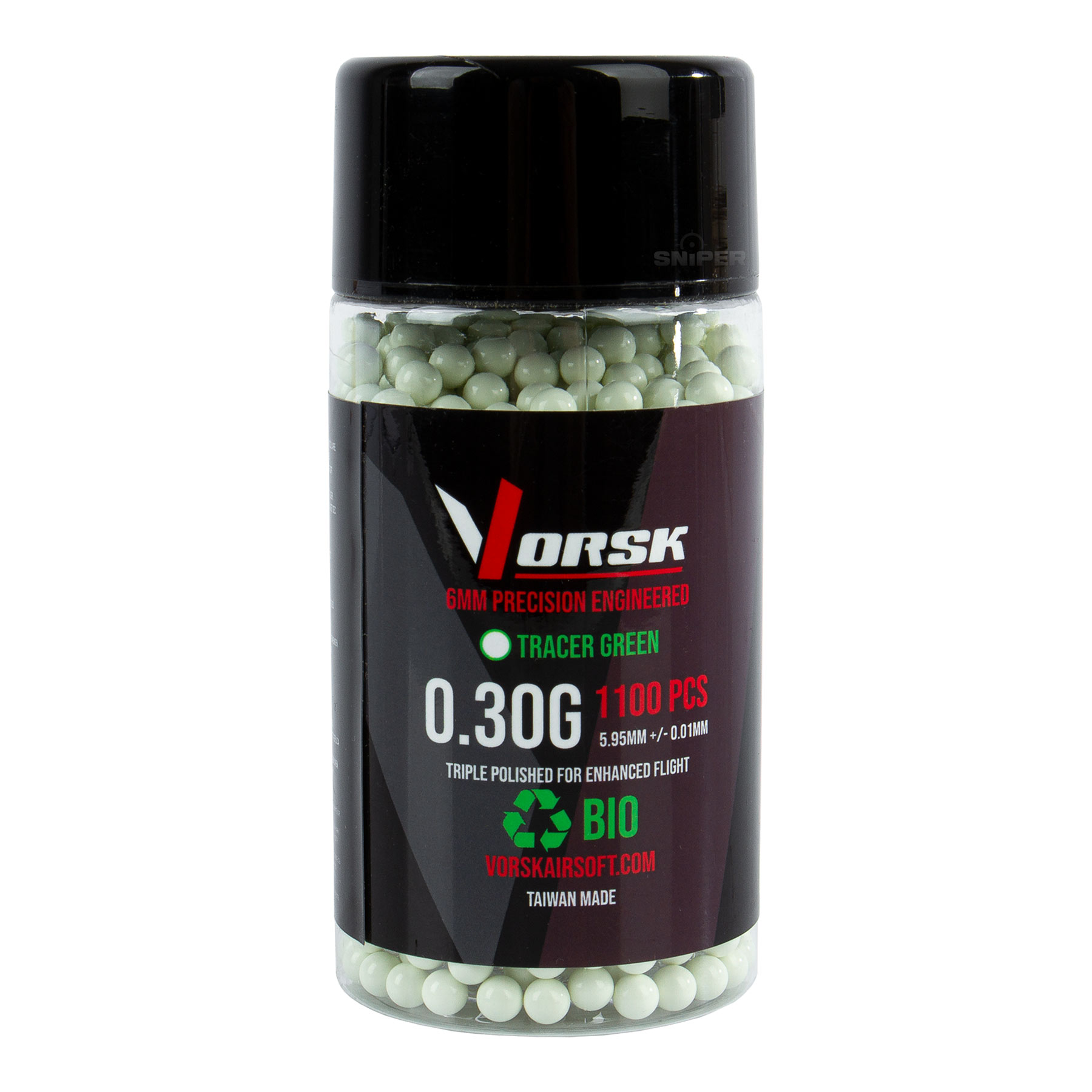 Vorsk 0,30g Bio Tracer Green BB, 1100rds