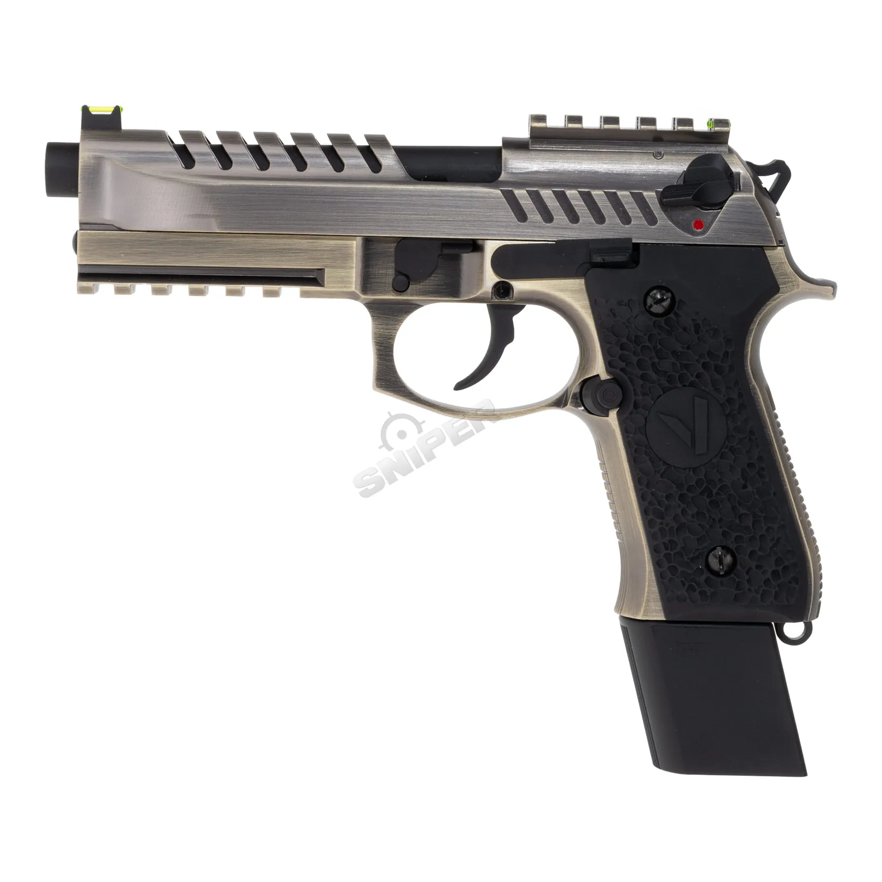 Vorsk VM9 GBB Softair Pistole, Brushed Alu