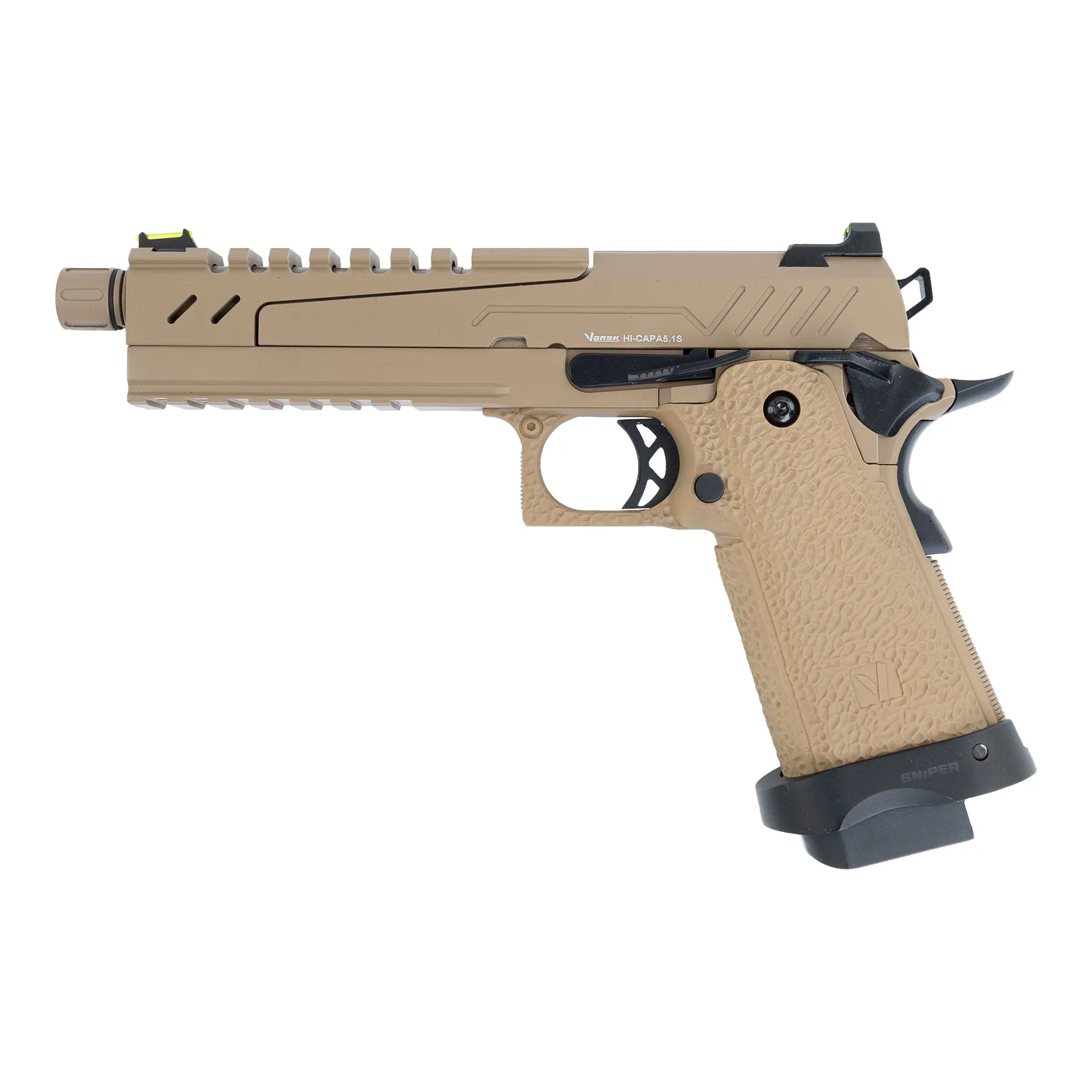 Vorsk Hi-Capa 5.1 Split Slide Tan GBB Softair
