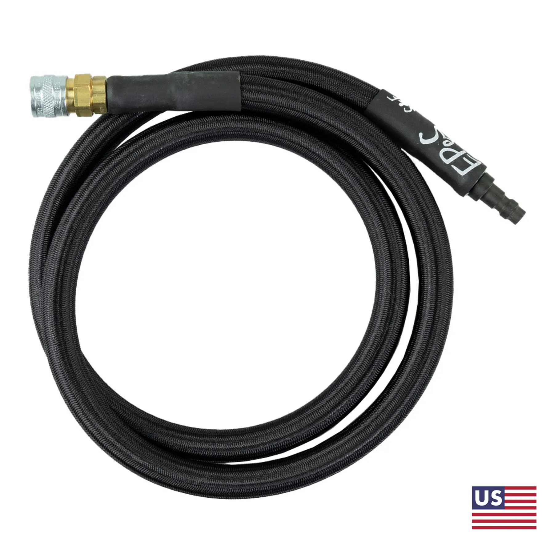HPA S&F MK. III 100cm Braided Hose Line US, Black HPA S&F MK. III 100cm Braided Hose Line US, Black