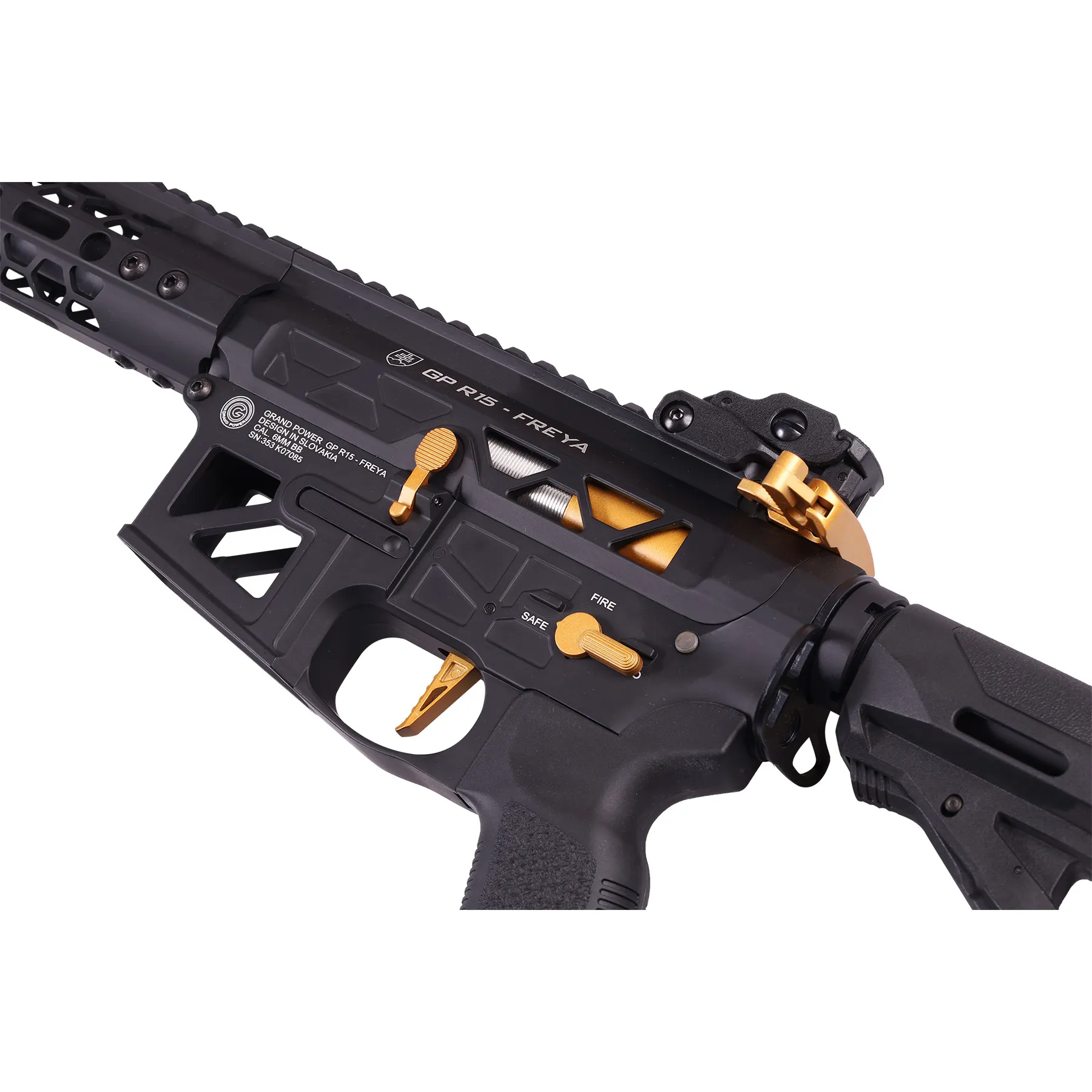 Delta Armory FREYA Skeleton Gen.2 12,5", Black/Gold
