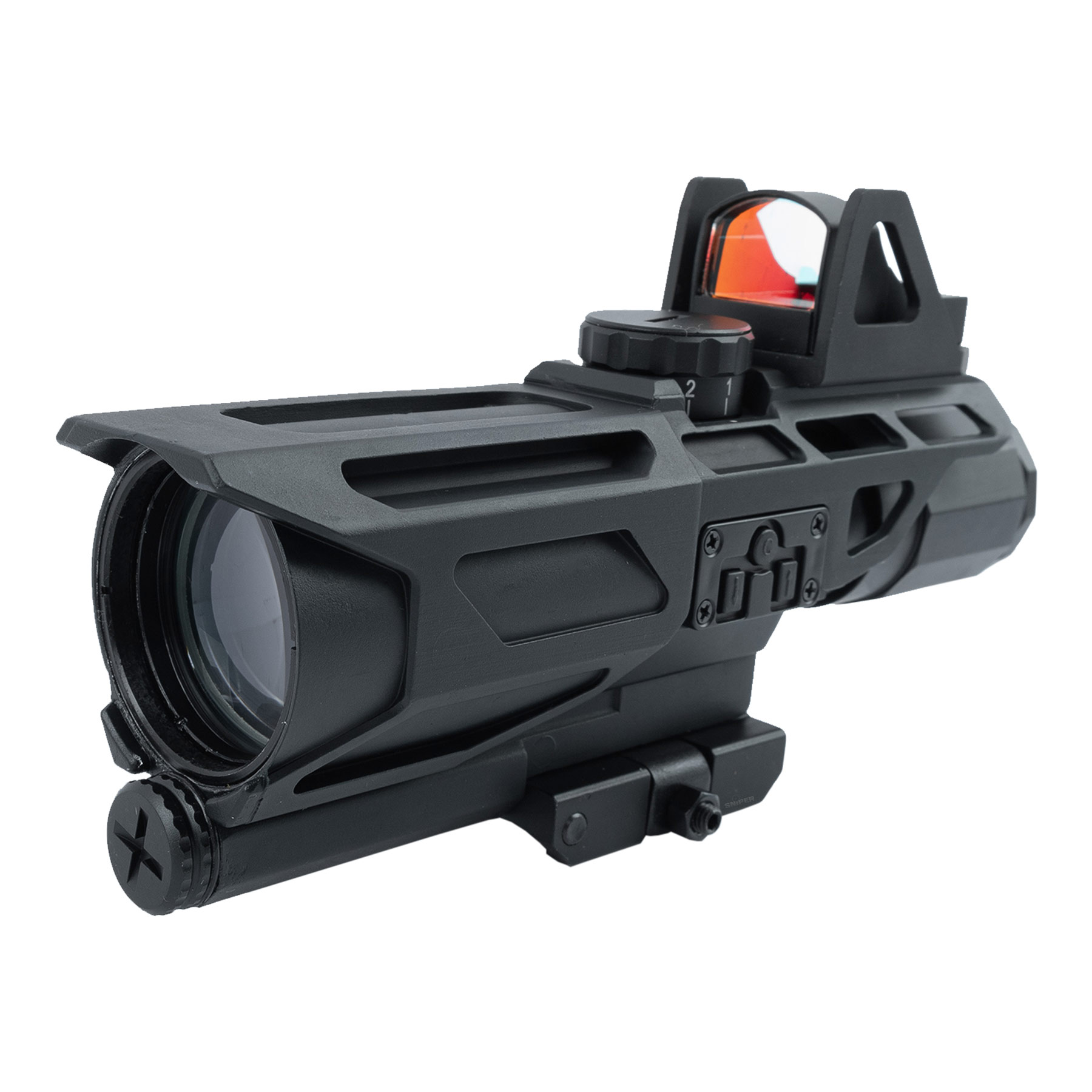 USS 3-9X40 Gen3 Scope mit Red Dot, Black