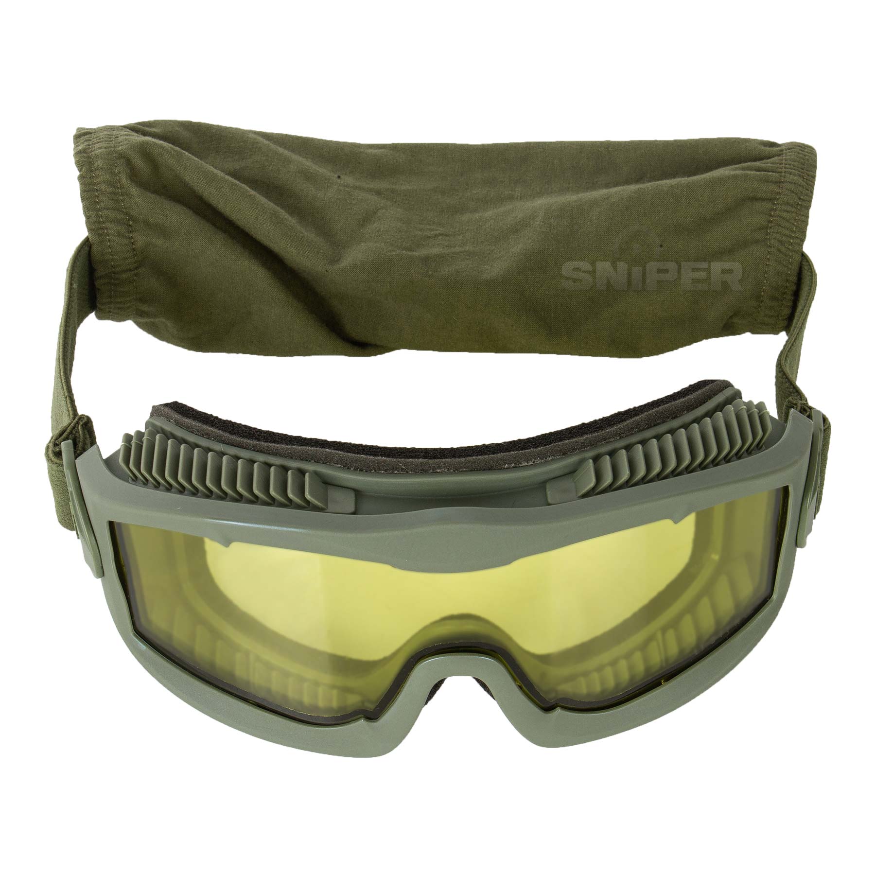 Aero Thermal Series Mask, Olive/Yellow