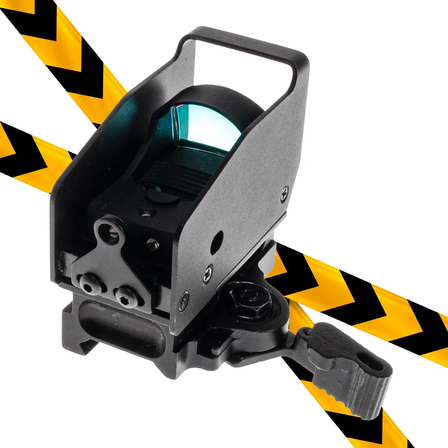 B-Ware Large Multi Reticle Red Dot Visier, Black