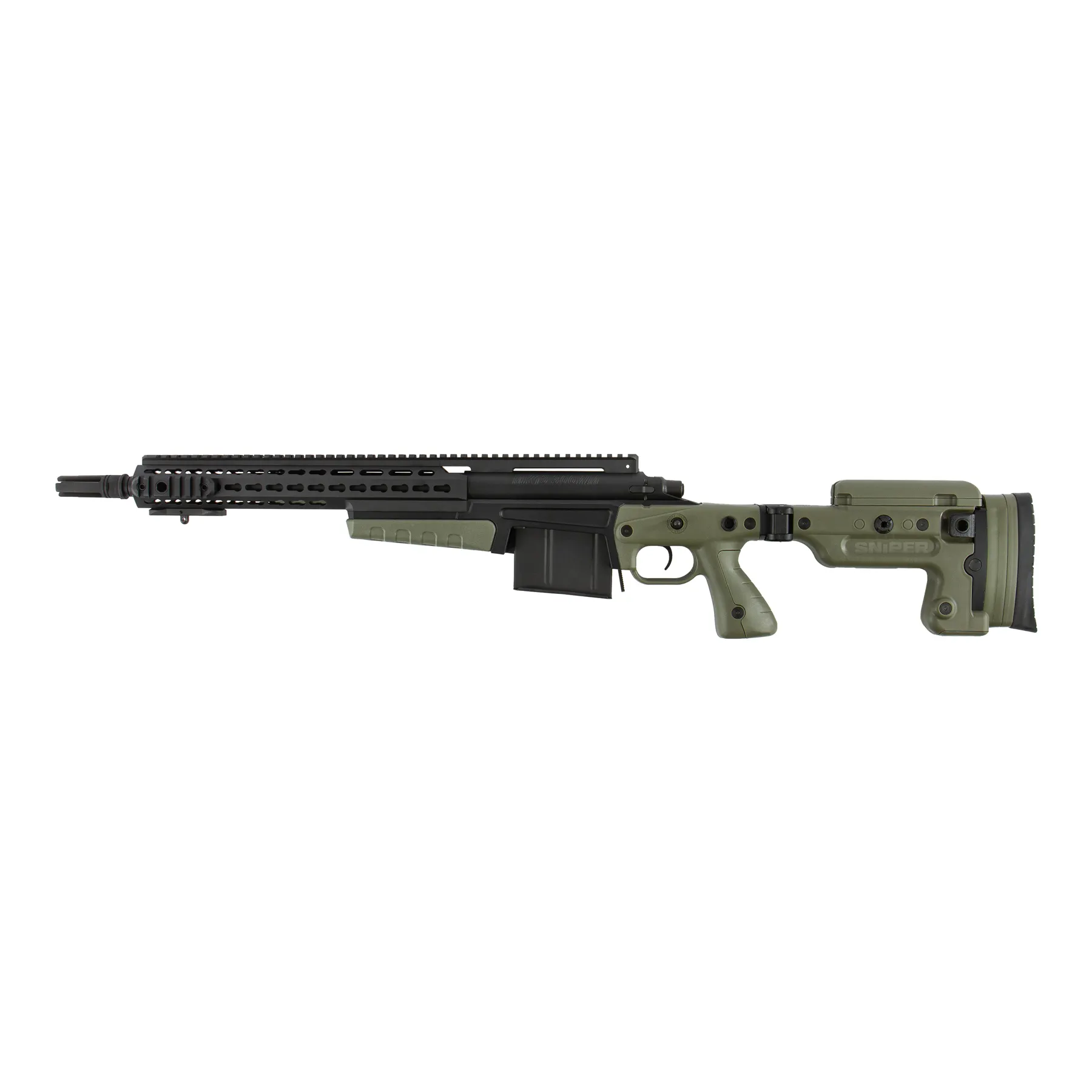 AI MK13 Compact Sniper Rifle, Black & OD