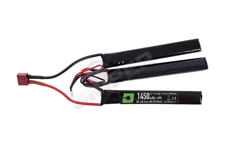DEANS 11,1V 1450mAh 30C LiPo Akku, 3 Stick