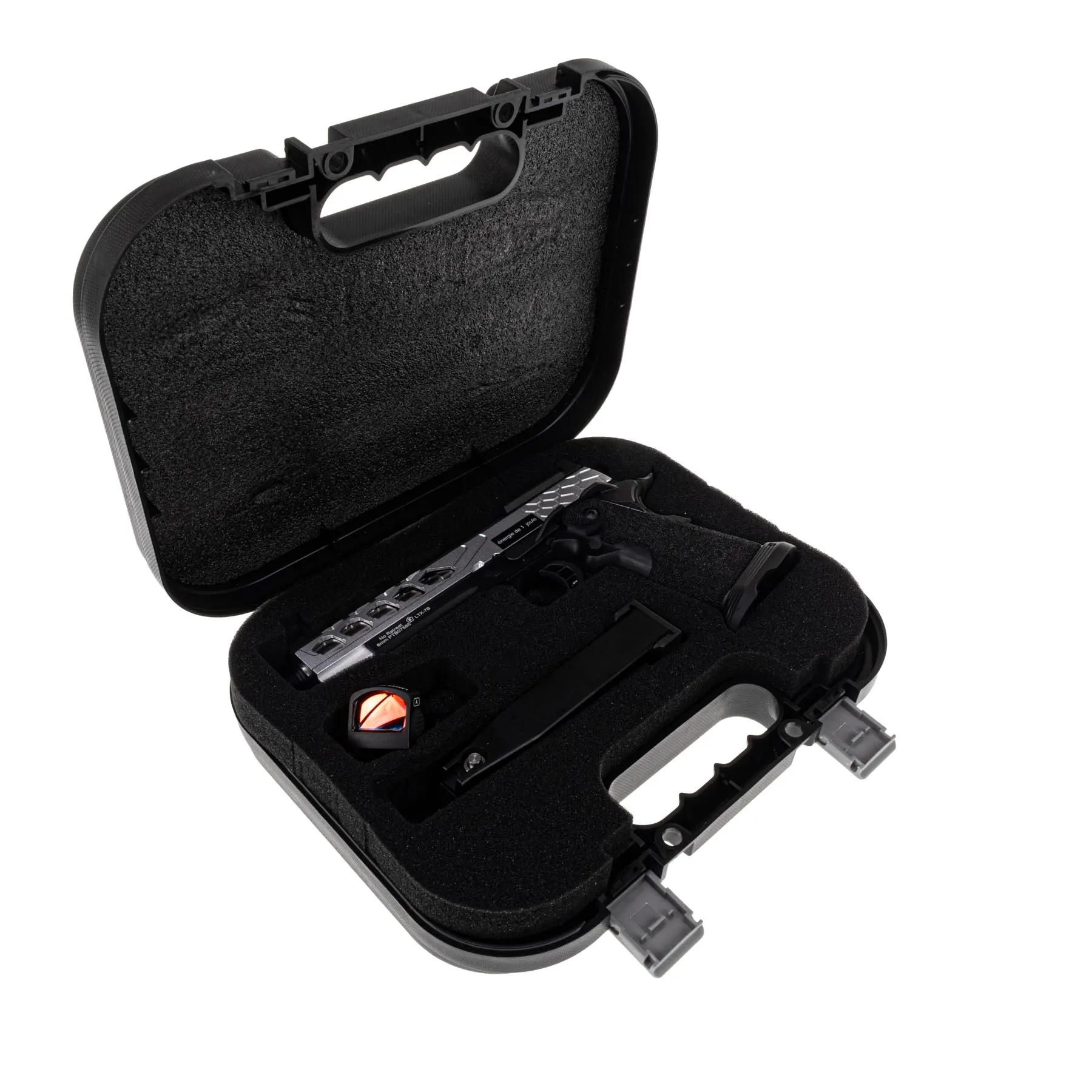 Lancer Tactical LTX-7B Stryk RMR Hi-Capa GBB Softairpistole, Silver