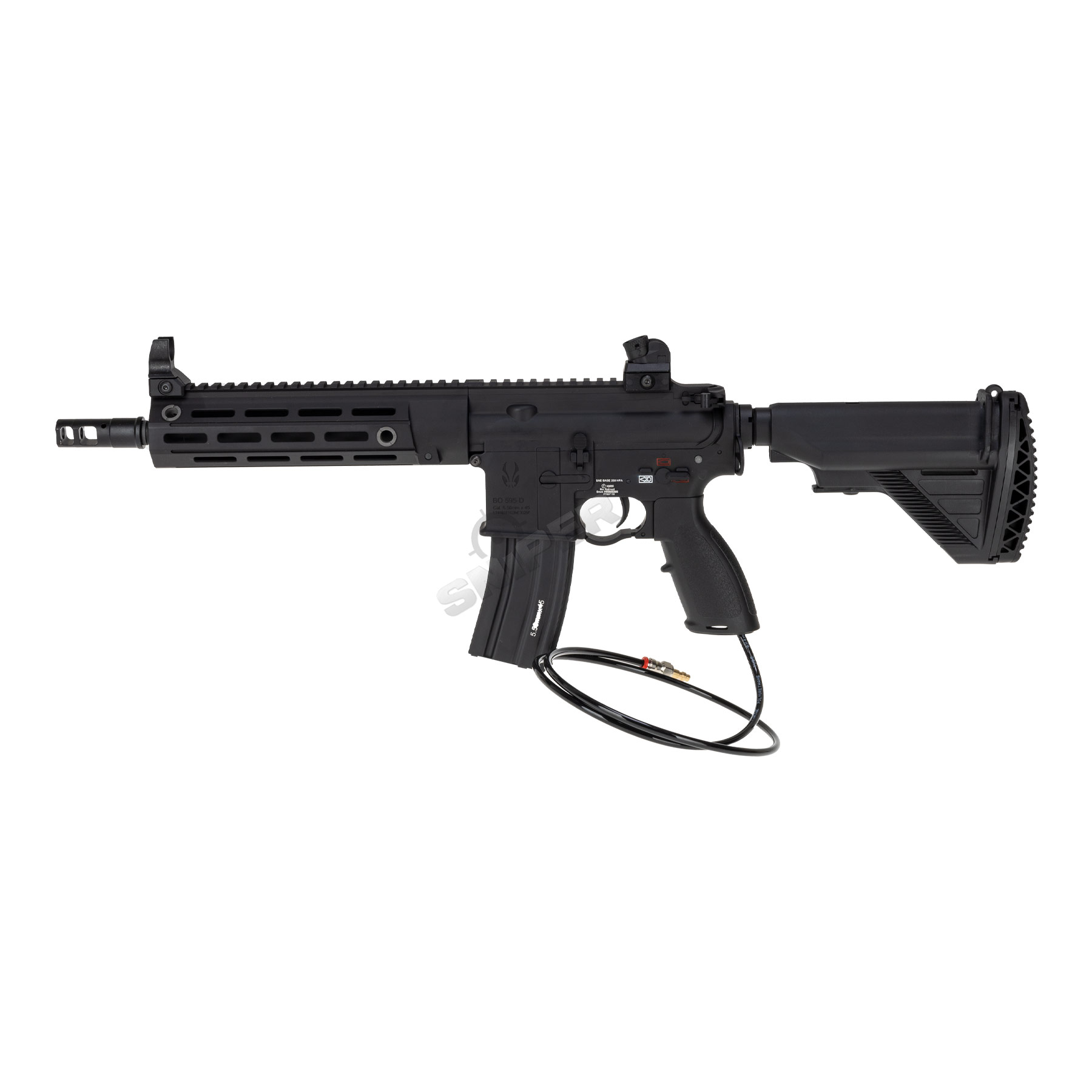 SAC x Mancraft Gen.3 BO 595 Elite Pro Full Metal M4 11" HPA, Black