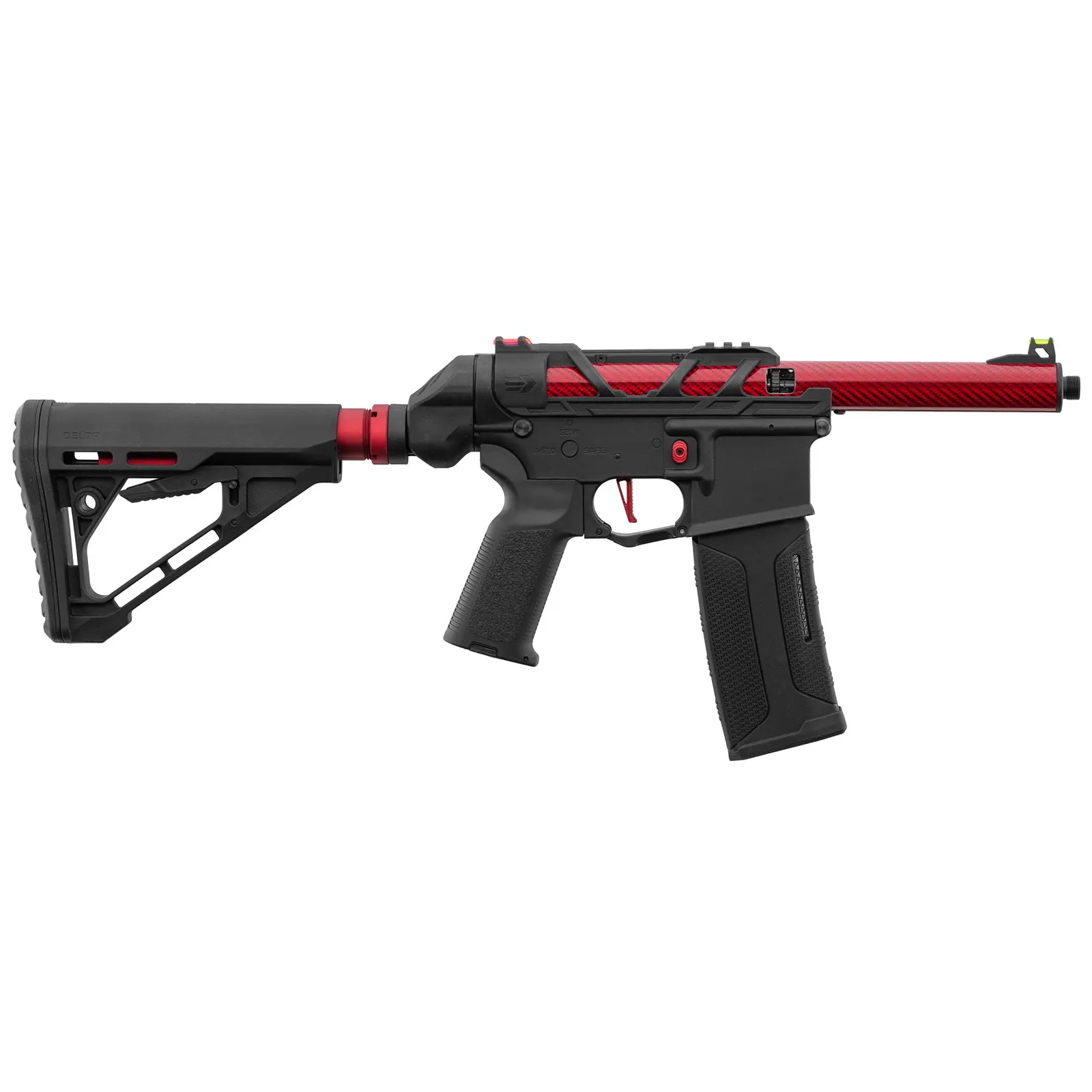 Lancer Tactical x AIRTAC M4 Speedsoft Gen3, Black/Red