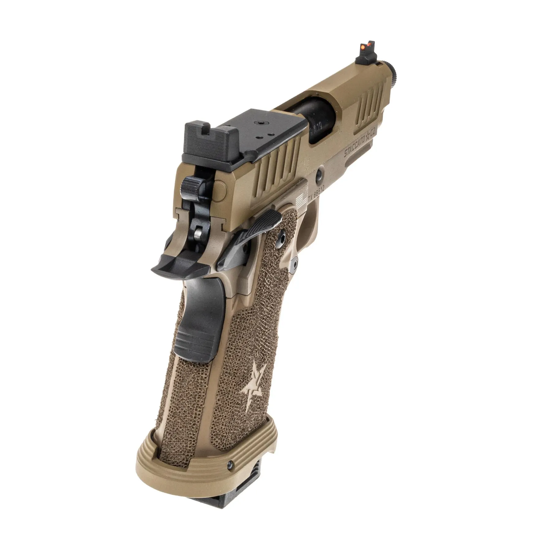 EMG Staccato C2 Compact T8 2011 GBB Softair Pistole, Tan