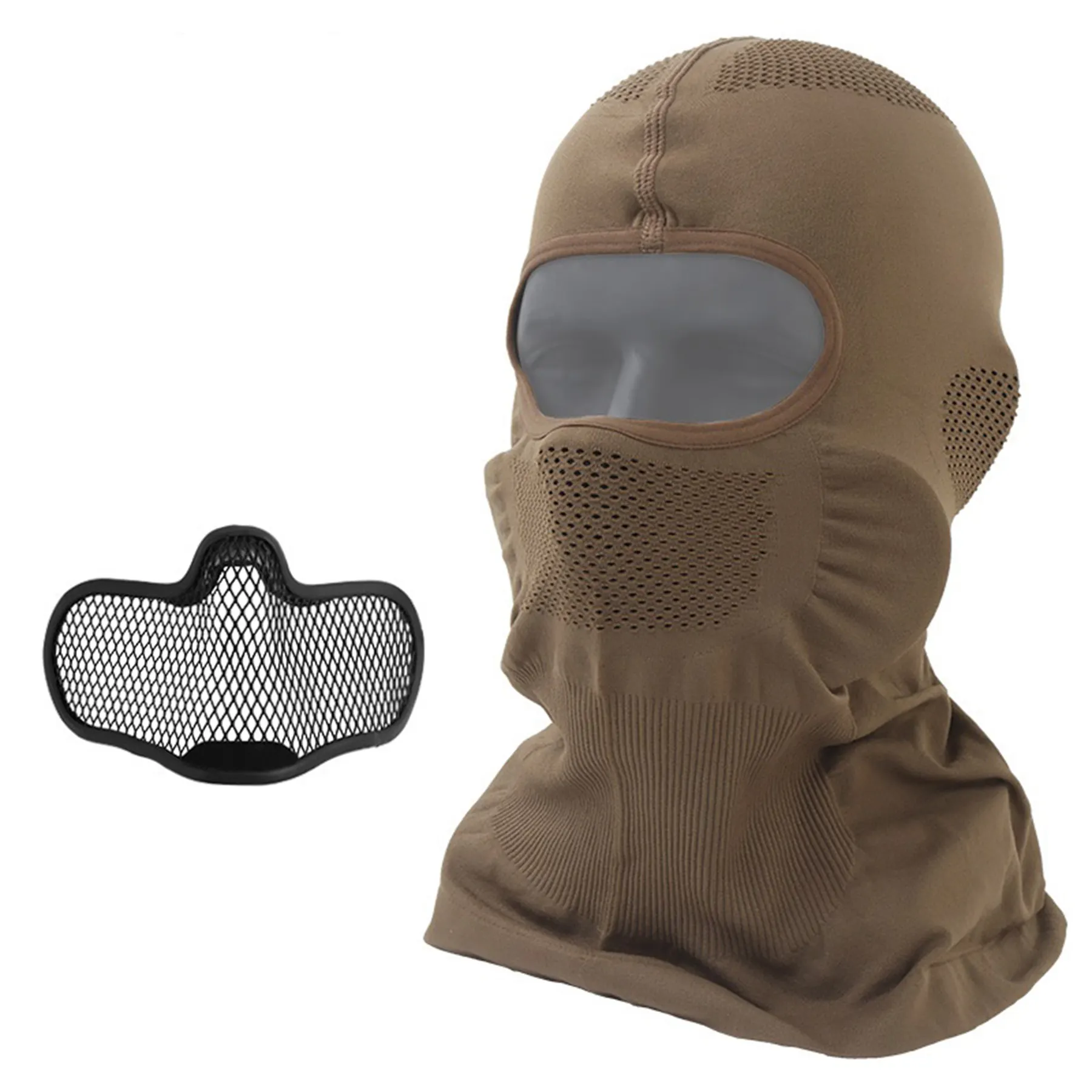Reapo Balaclava w/ Mesh Insert, Tan