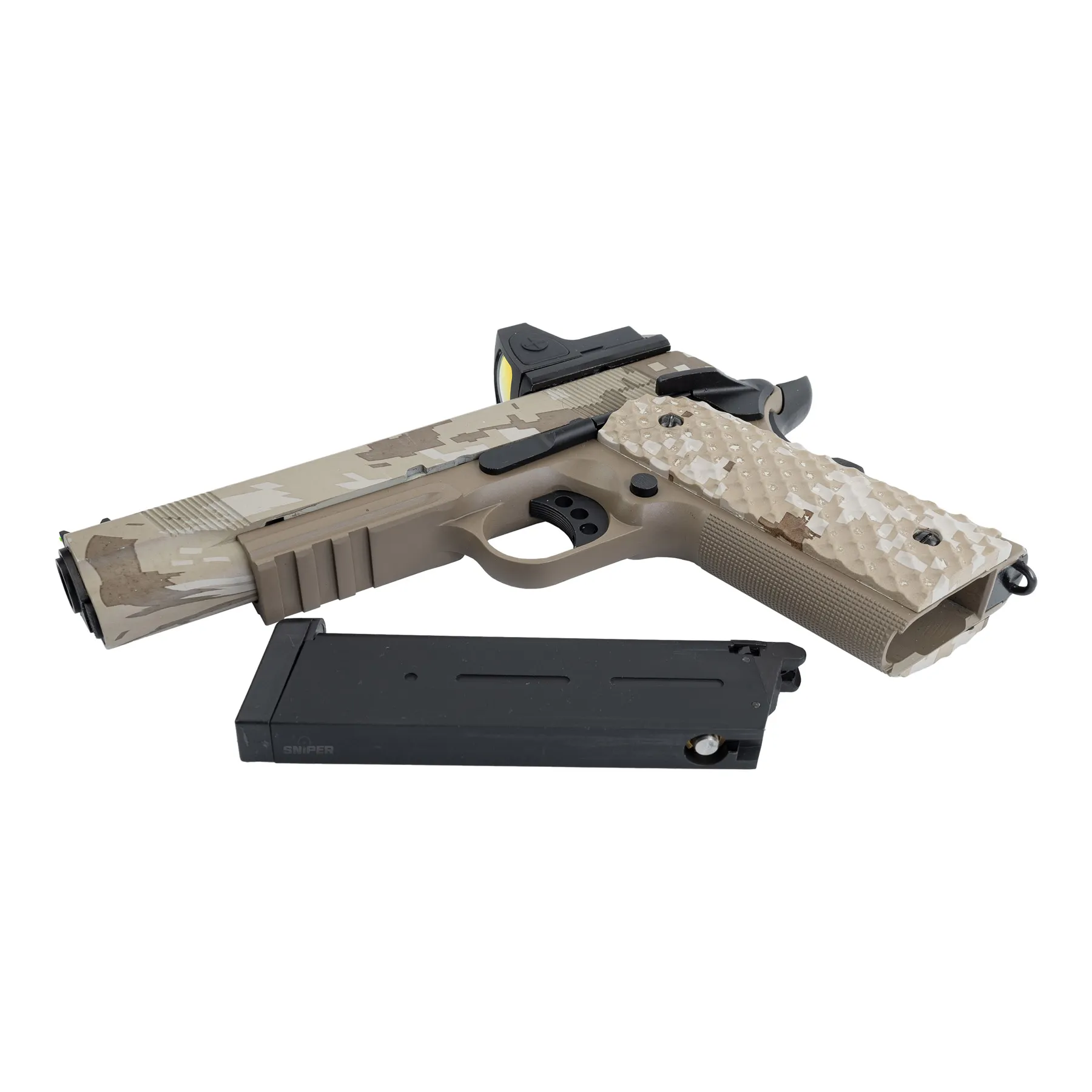 Raven 1911 BDS MEU Railed GBB, Tan/Digi Desert