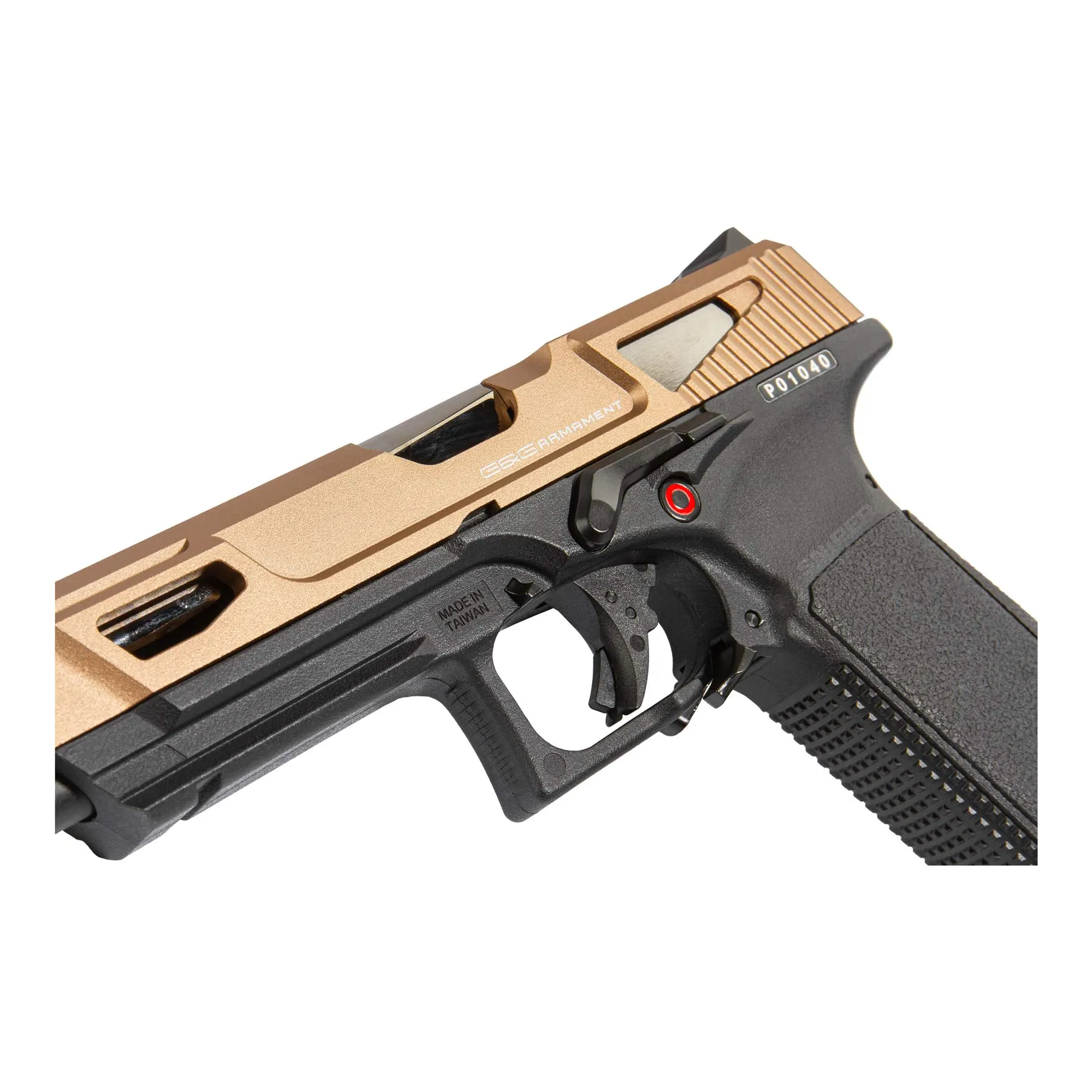 GTP 9 MS GBB, Softair Pistole, Black/Desert