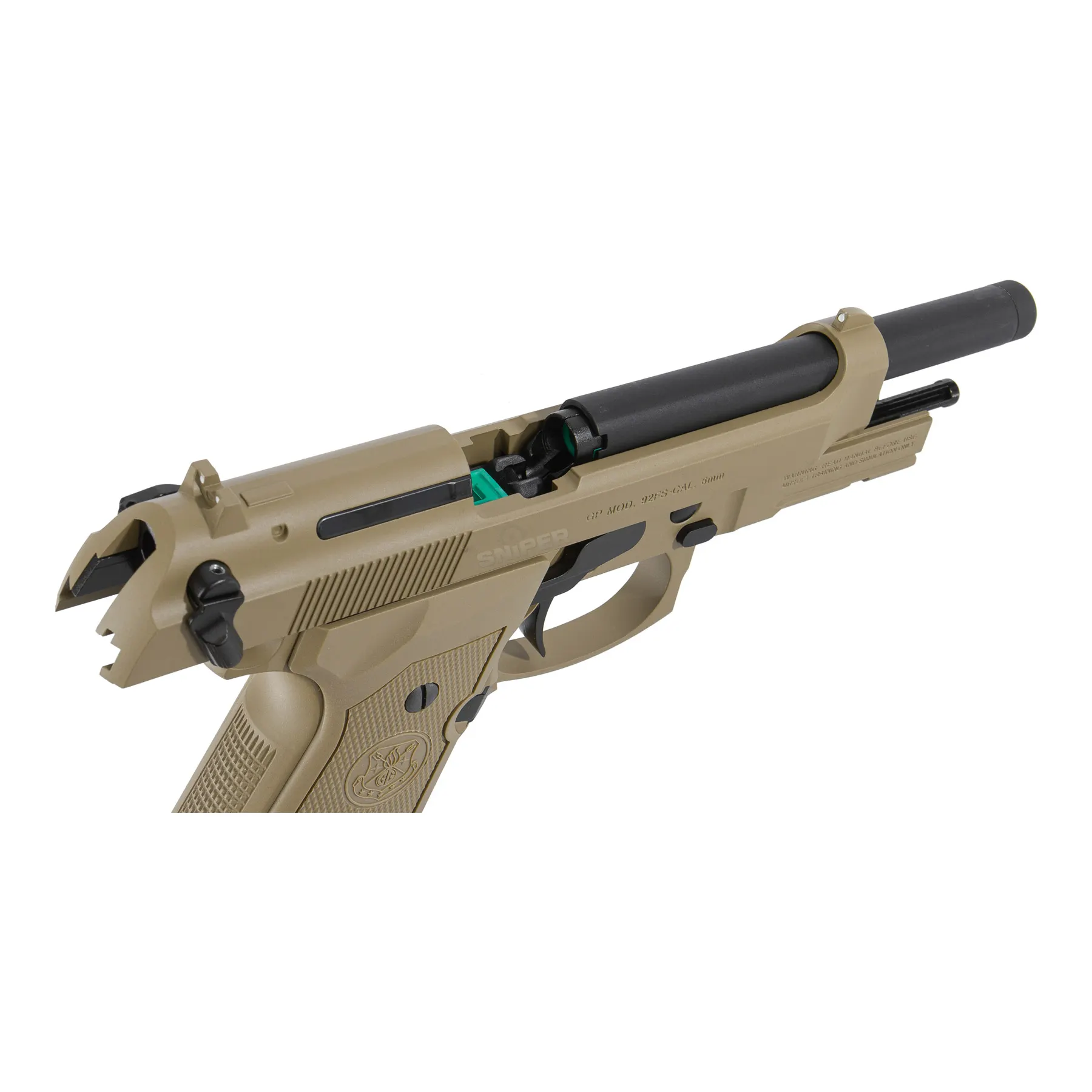 G&G GPM92 MS Full Metal Desert GBB Softair Pistole